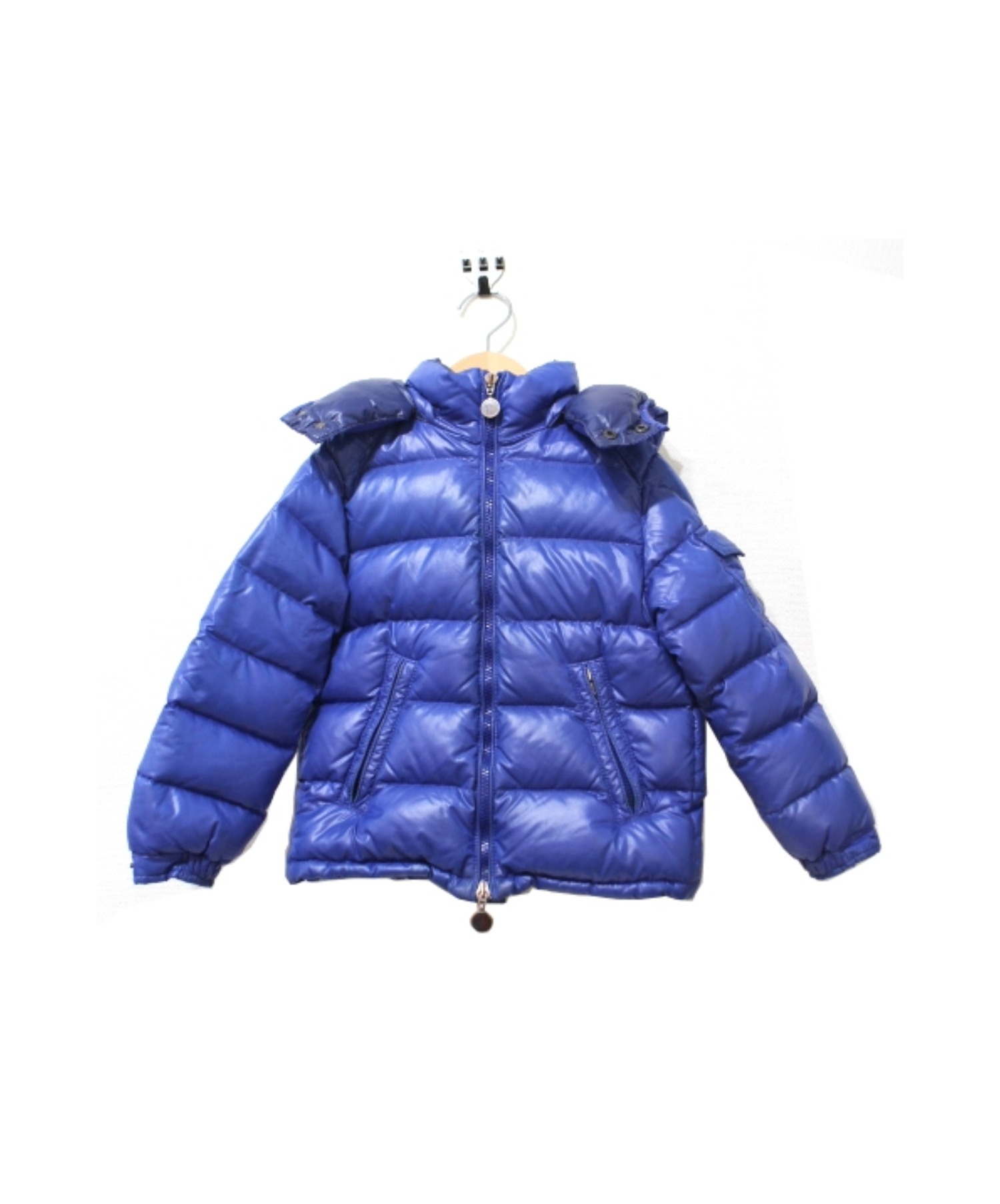 モンクレール キッズ ダウンジャケット 90サイズ　ネイビー 中古・古着通販】MONCLER (モンクレール) キッズダウンジャケット