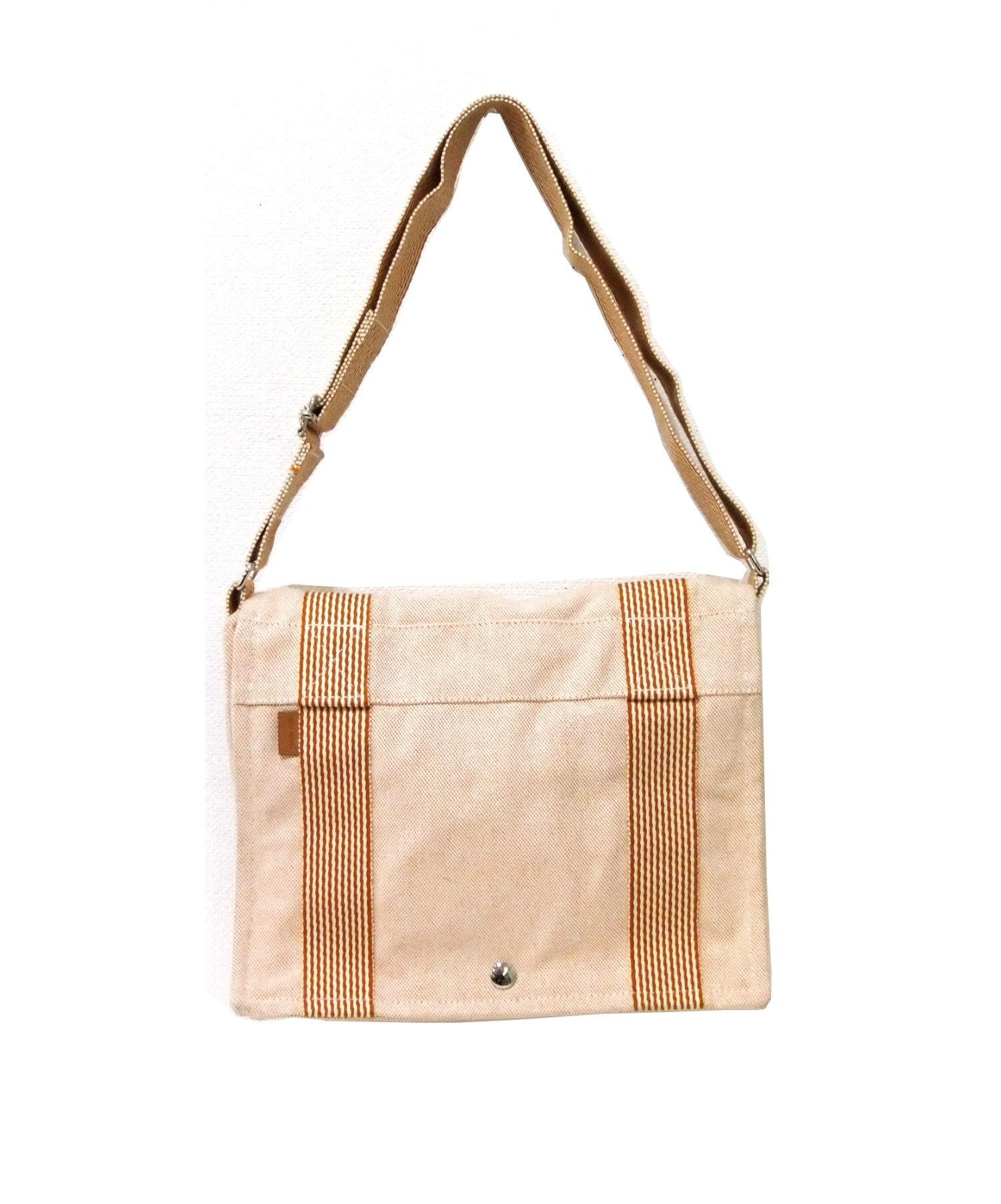 中古・古着通販】HERMES (エルメス) キャンバス ショルダーバッグ 