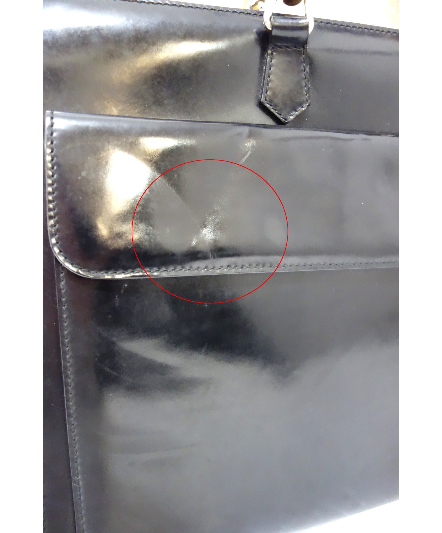 中古・古着通販】GUCCI (グッチ) バンブーハンドルブリーフケース 