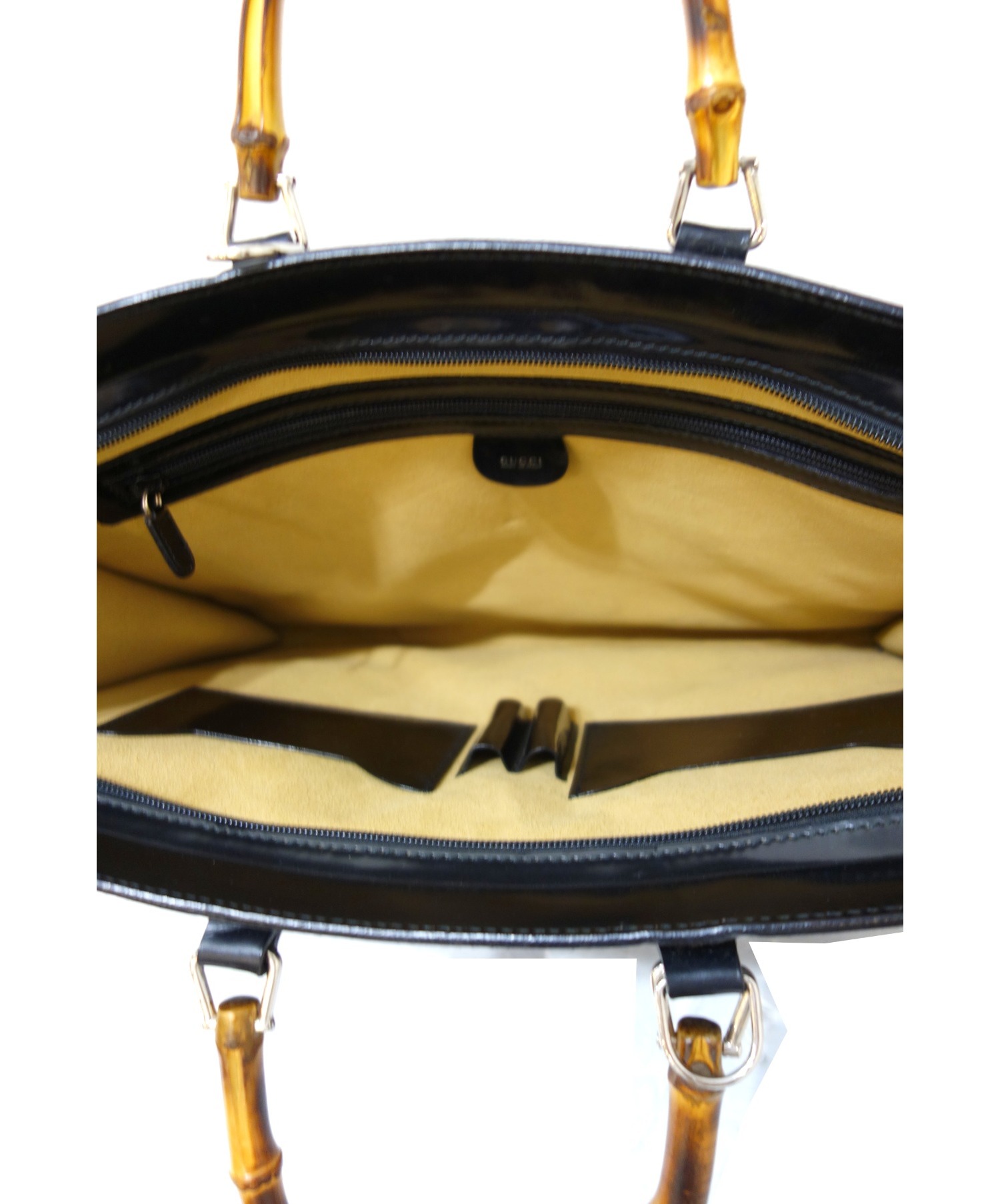 中古・古着通販】GUCCI (グッチ) バンブーハンドルブリーフケース 