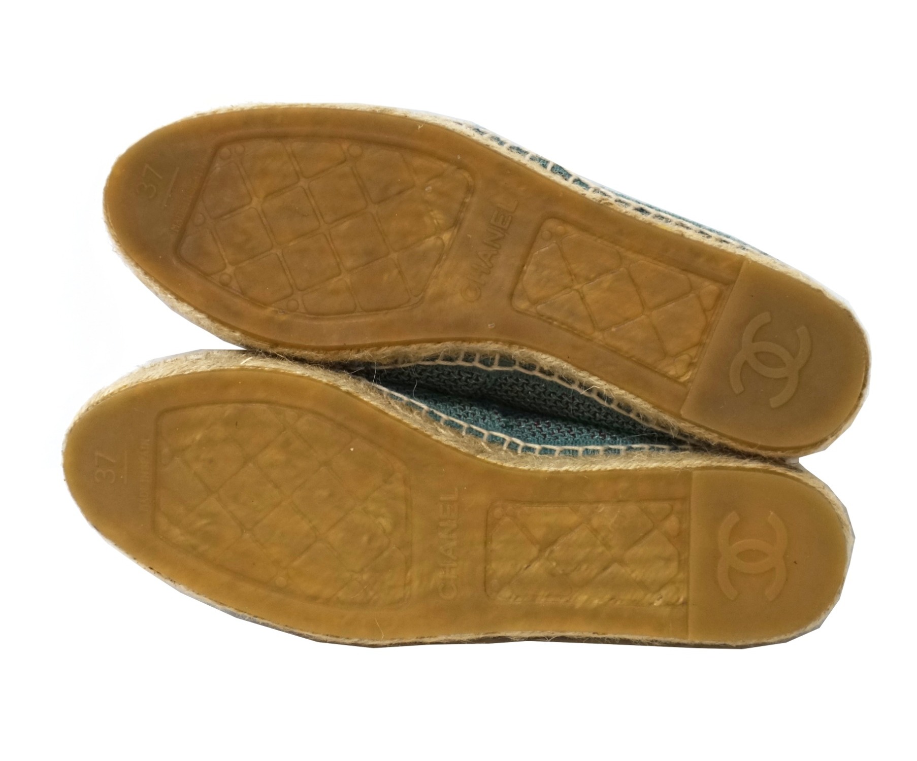 中古・古着通販】CHANEL (シャネル) エスパドリーユ エメラルド