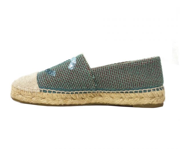 中古・古着通販】CHANEL (シャネル) エスパドリーユ エメラルド