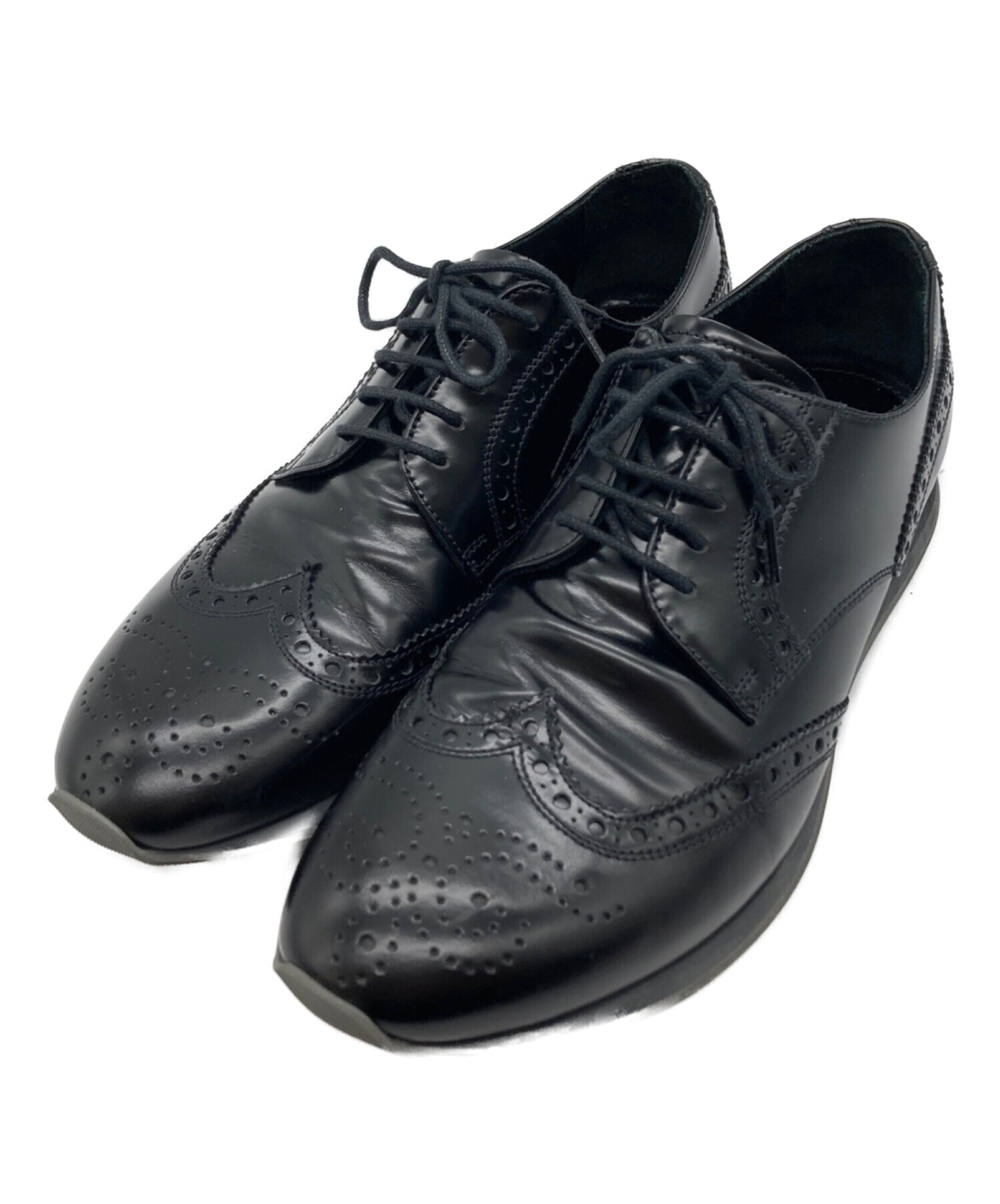 中古・古着通販】PRADA (プラダ) ウィングチップシューズ