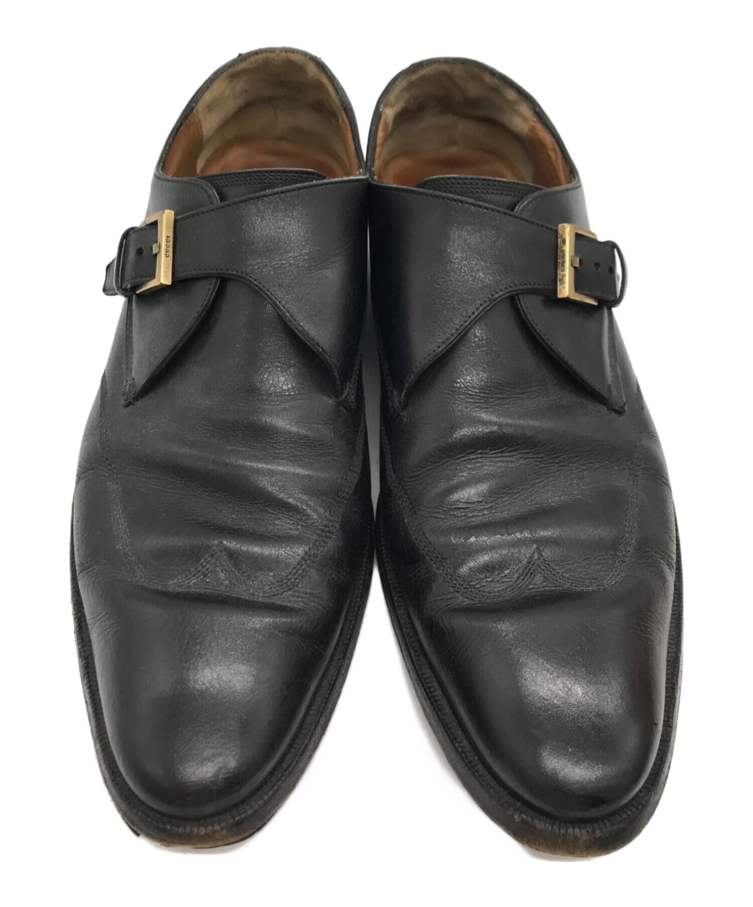 中古・古着通販】GUCCI (グッチ) レザーシューズ ブラック 中古・古着通販】GUCCI (グッチ) レザーシューズ ブラック
