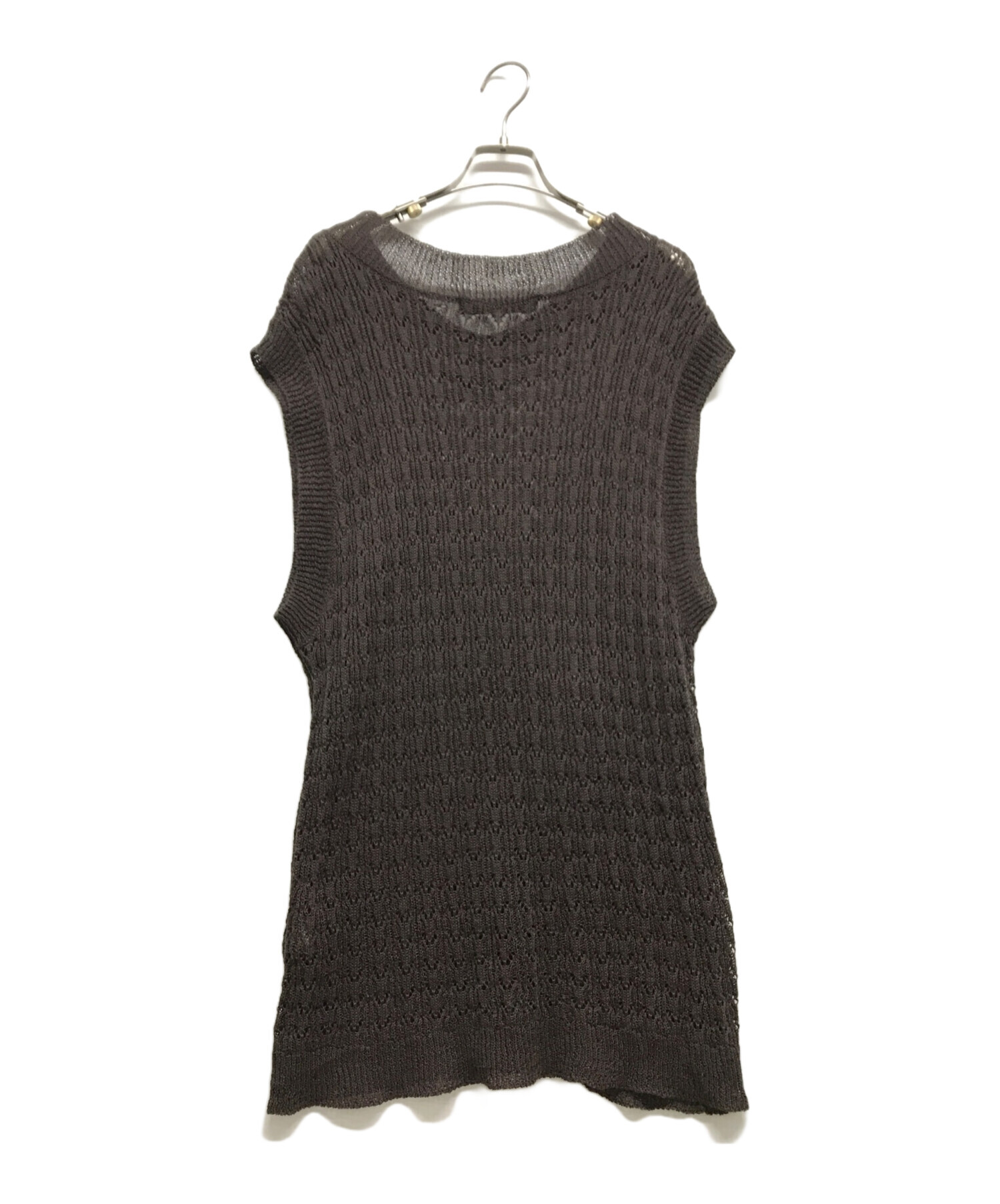 中古・古着通販】mizuiro-ind (ミズイロインド) ロングニットベスト