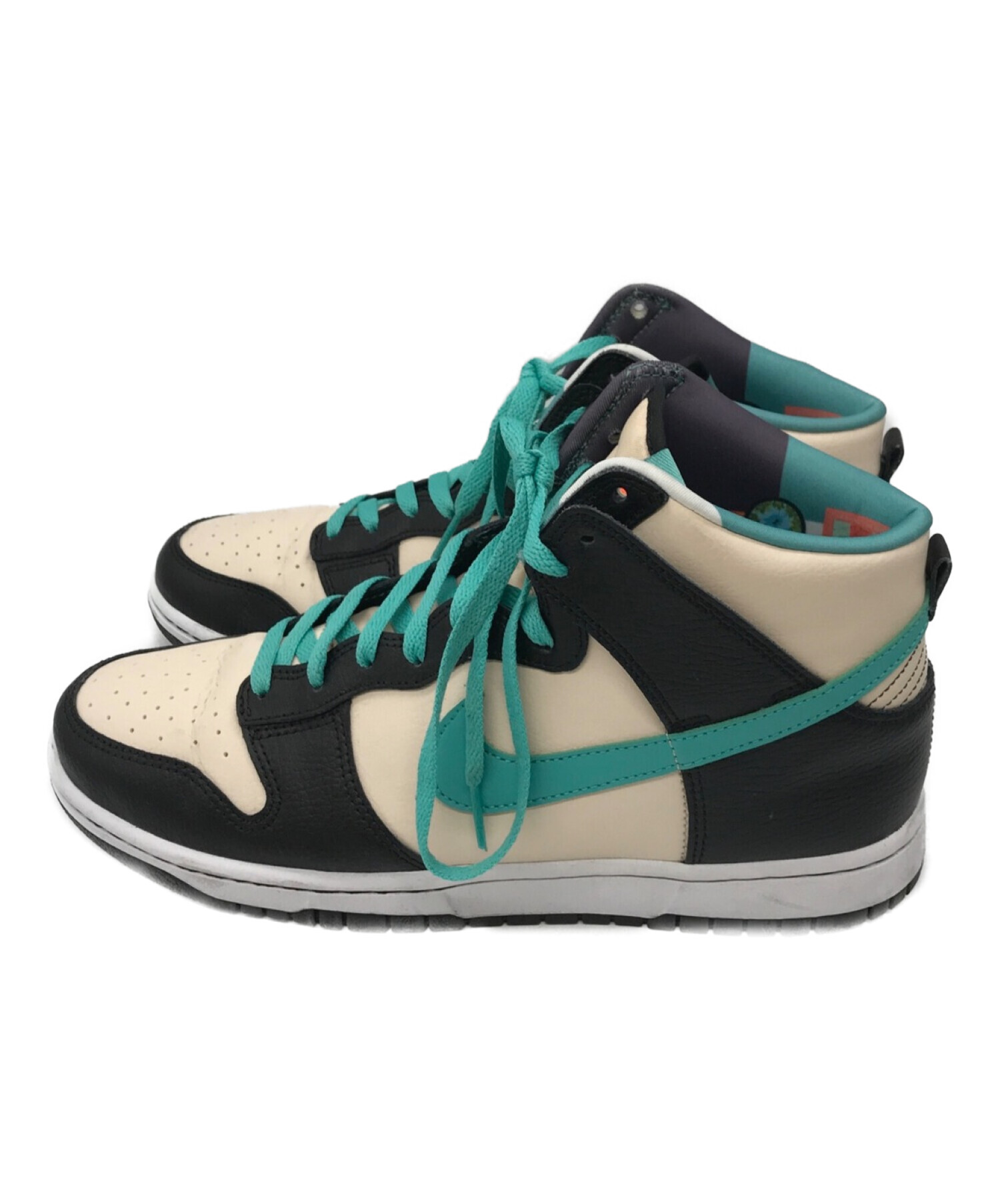 中古・古着通販】NIKE (ナイキ) ハイカットスニーカー ベージュ サイズ 