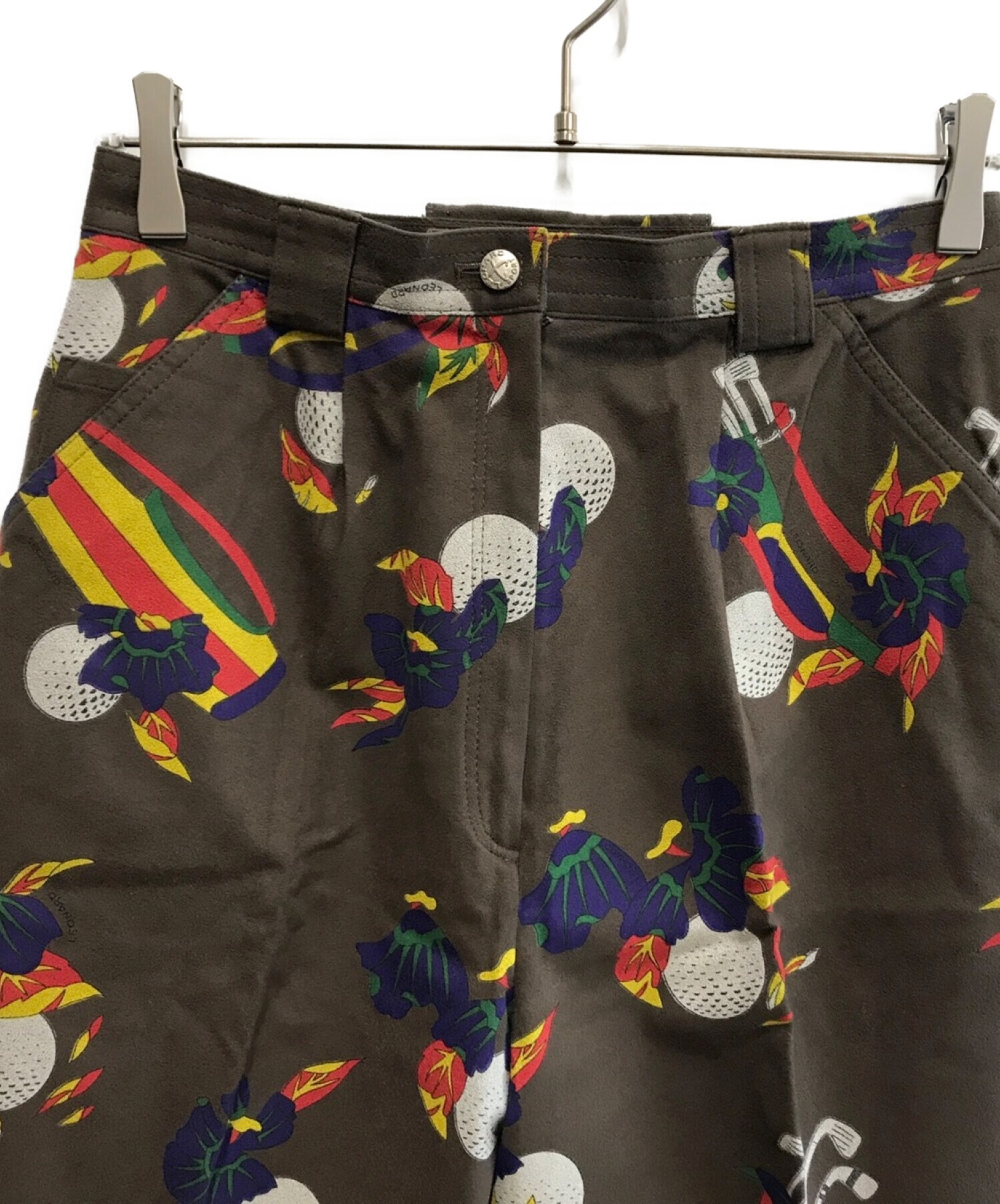 中古・古着通販】LEONARD (レオナール) 総柄パンツ グレー サイズ:72