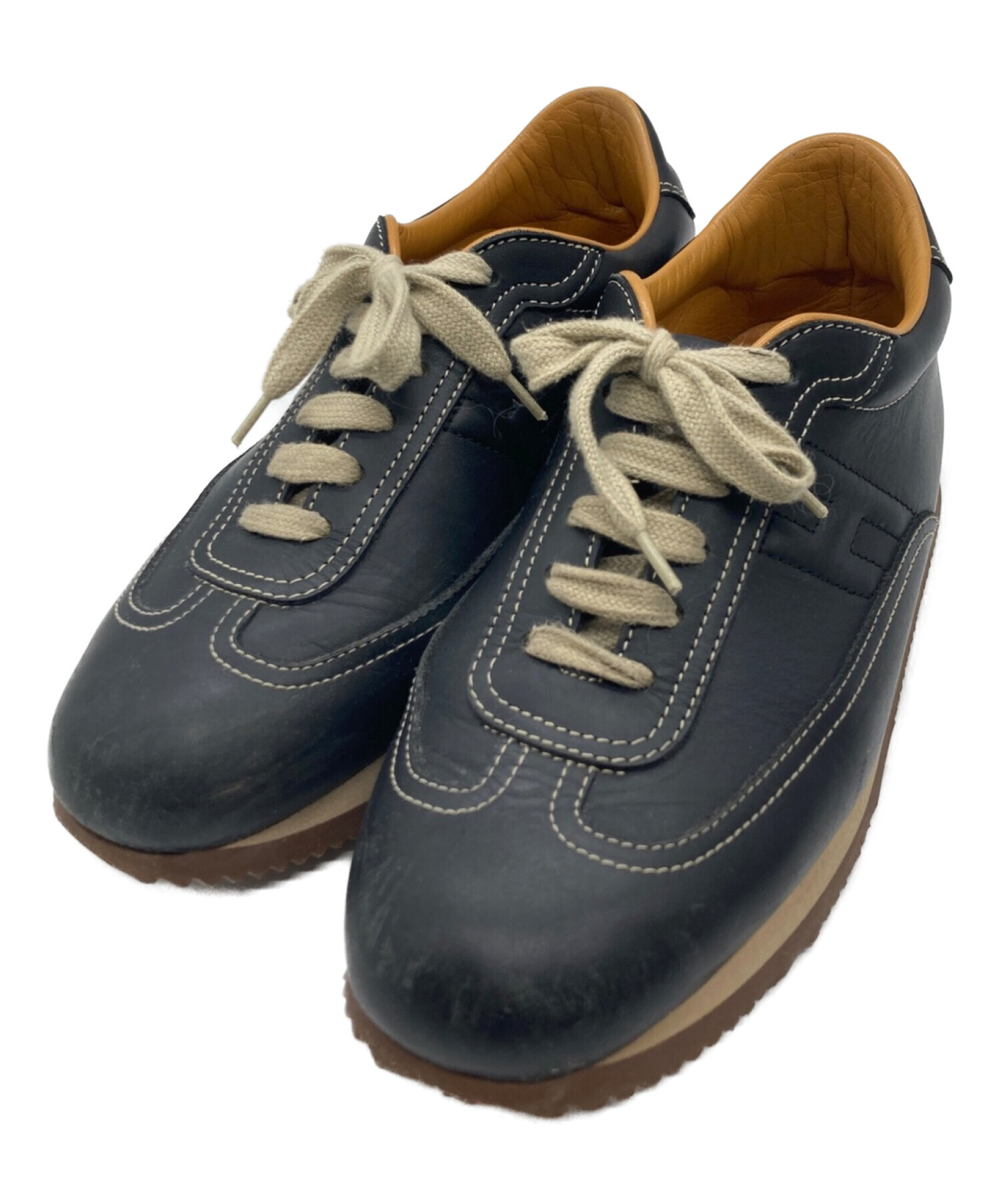 中古・古着通販】HERMES (エルメス) クイックスニーカー ネイビー