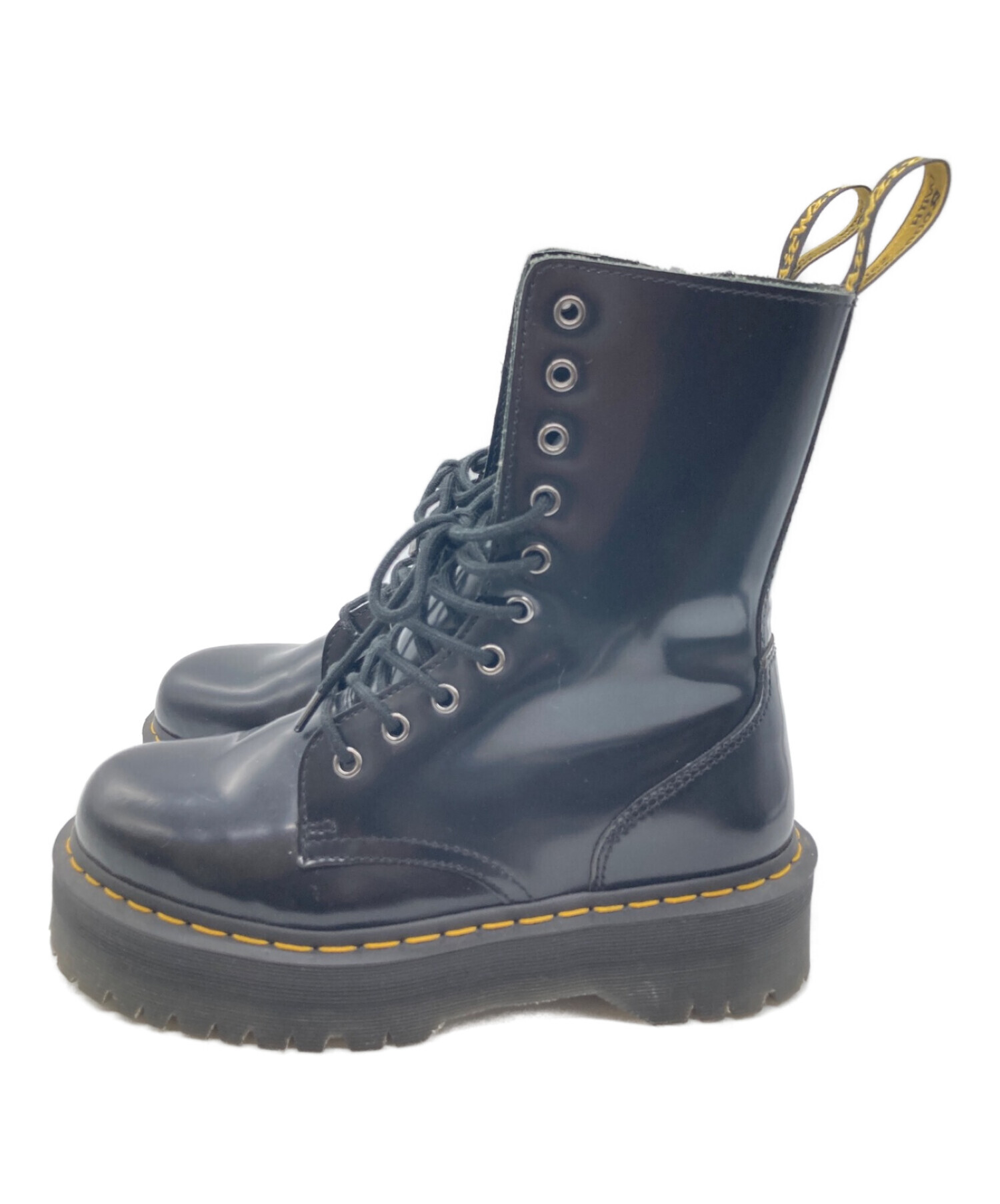 ☆ドクターマーチン 10ホール uk8 中古 ネイビー 紺 希少 ☆ 送料込！