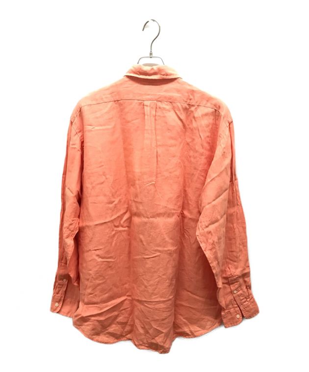 Polo Ralph Lauren 長袖シャツ オレンジ レッド 麻 リネン 中古・古着通販】POLO RALPH LAUREN (ポロ・ラルフローレン) リネン
