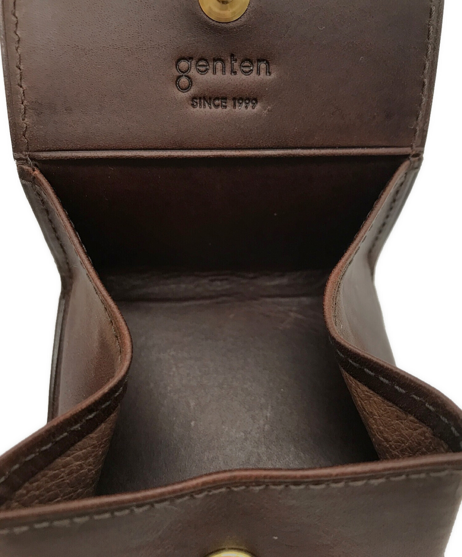 中古・古着通販】genten (ゲンテン) コインケース ブラウン｜ブランド 
