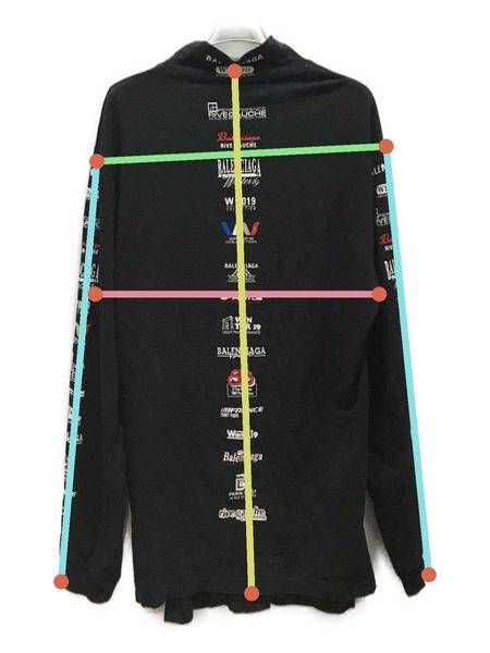 中古・古着通販】BALENCIAGA (バレンシアガ) MULTI LOGO HI-NECK