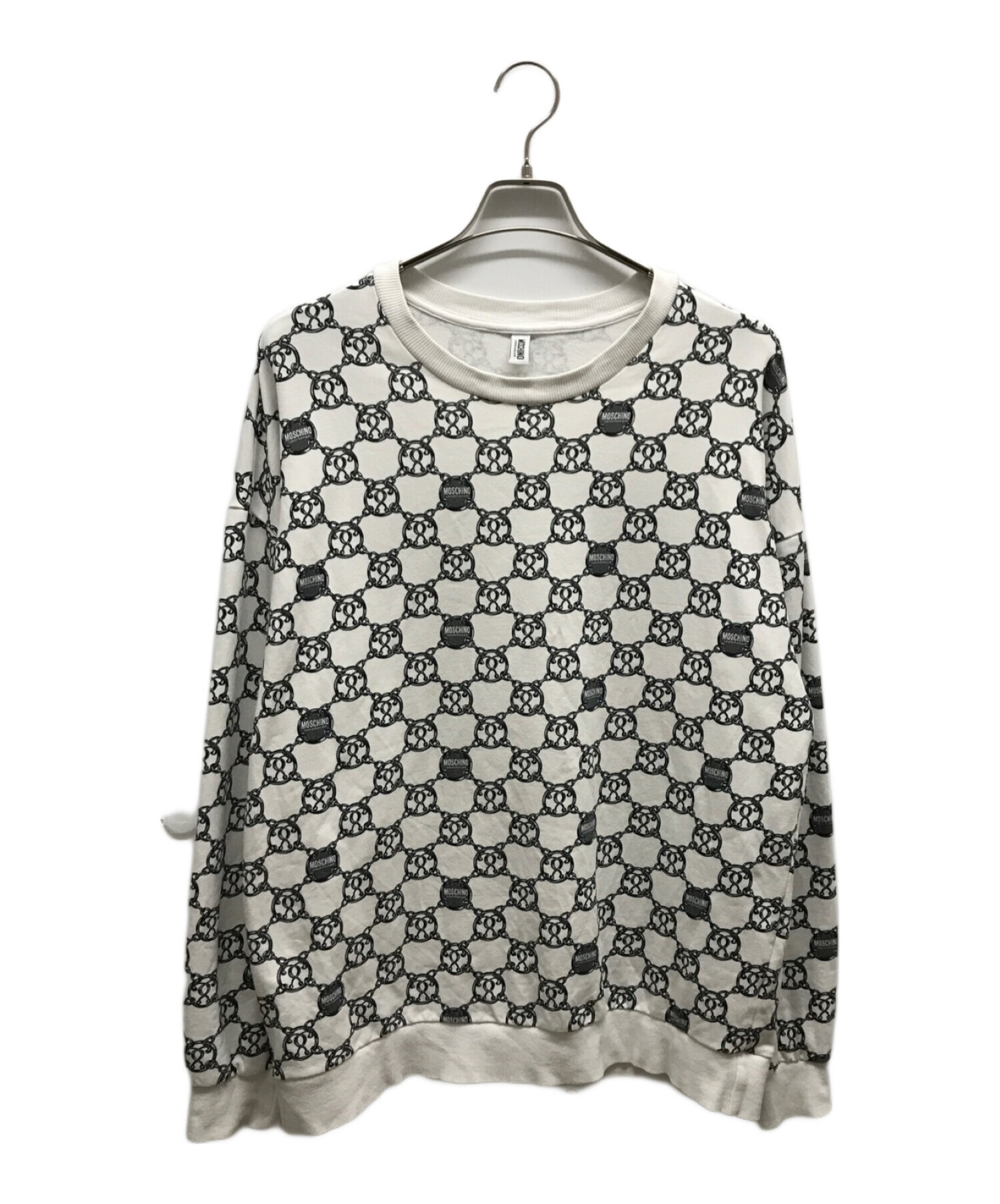 中古・古着通販】MOSCHINO (モスキーノ) スウェット ホワイト サイズ:L