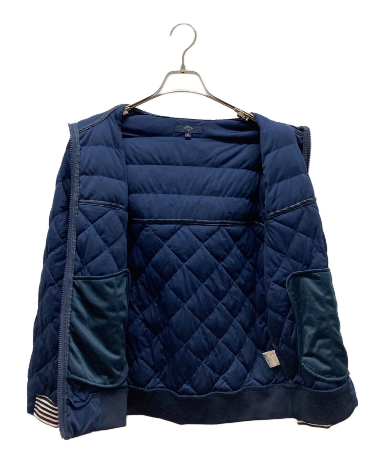 未使用　callaway 4way リバーシブル　中綿ジャケット 中古・古着通販】Callaway (キャロウェイ) 中綿ジャケット ネイビー