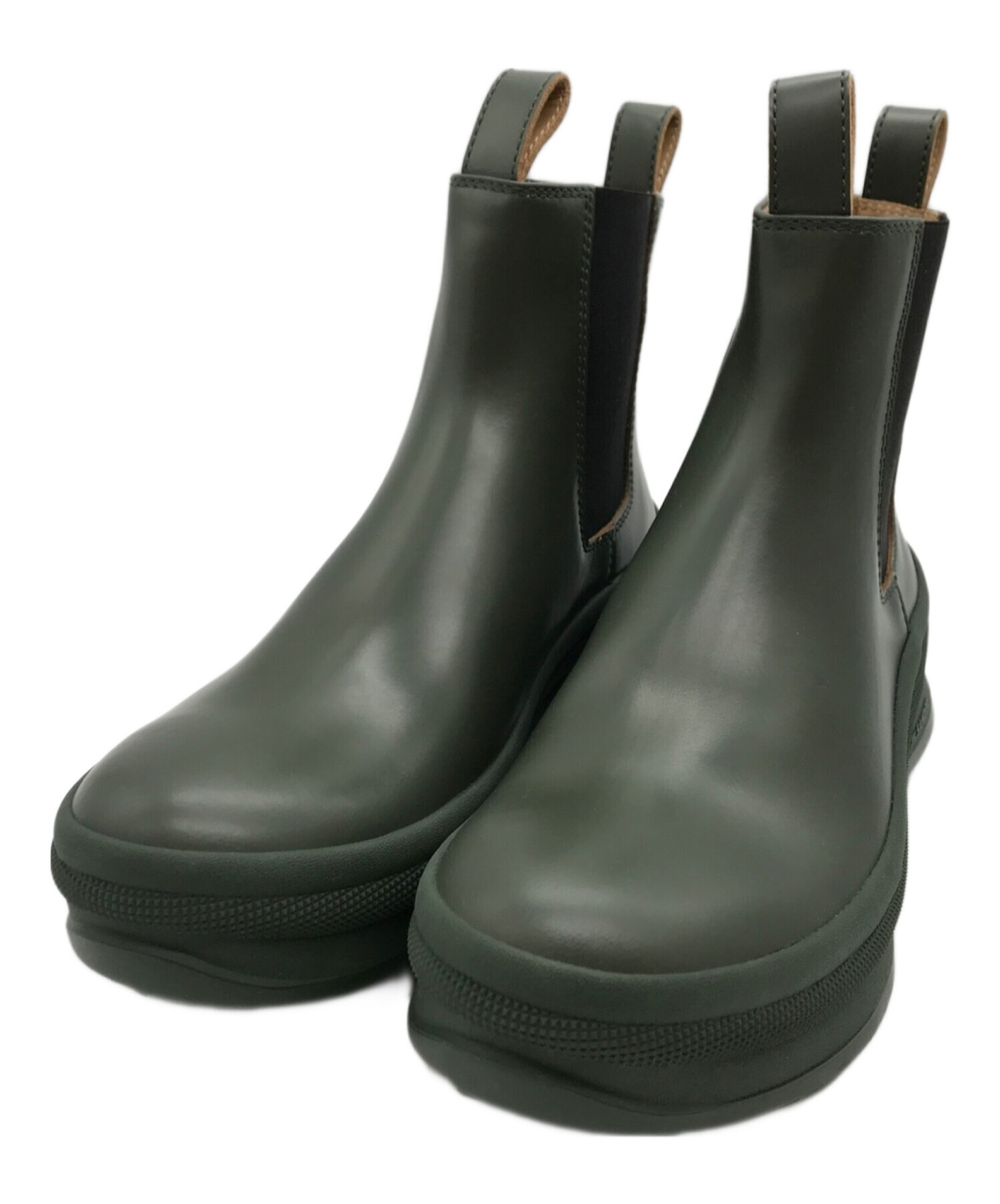 中古・古着通販】JIL SANDER (ジルサンダー) ANKLE BOOT グリーン