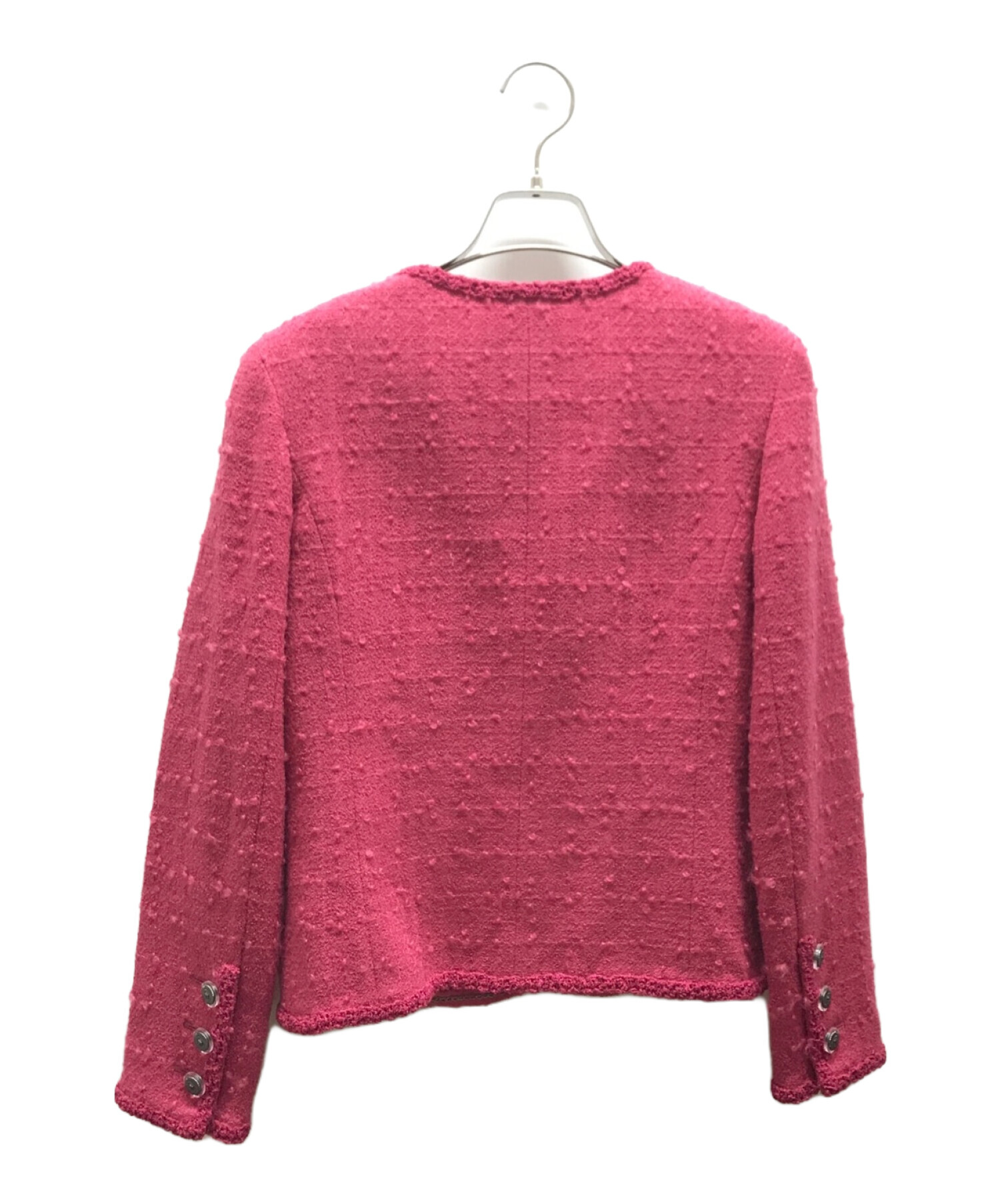 中古・古着通販】CHANEL (シャネル) カメリアブローチ付きツイード