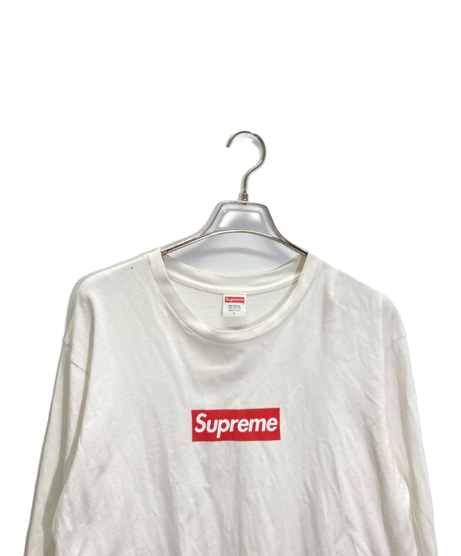Supreme ホワイト 長袖カットソー 本日限定 早い者勝ち Supreme