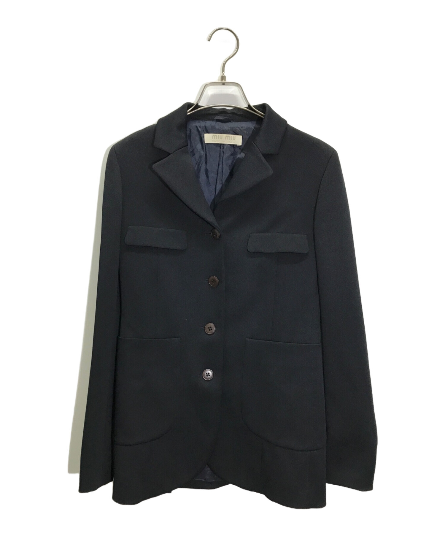 Miu Miu ミュウミュウ ジャケット（その他） レディース 【古着】【中古】 中古・古着通販】MIU MIU (ミュウミュウ) ジャケット ブラック サイズ