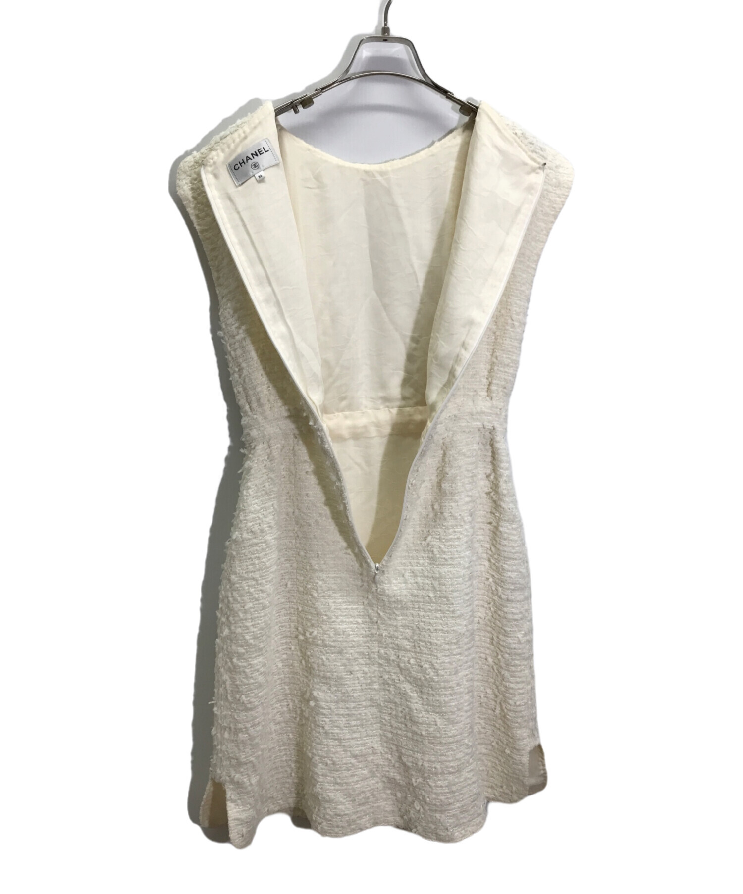 CHANEL ノースリーブ ワンピース　サマーツィード CHANEL ノースリーブ ワンピース サマーツィード CHANEL シャネル