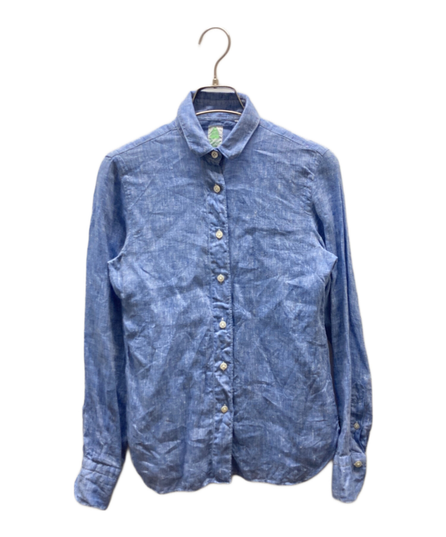 美品・イタリア製)「フィナモレ」 コットン100% 長袖シャツ（40