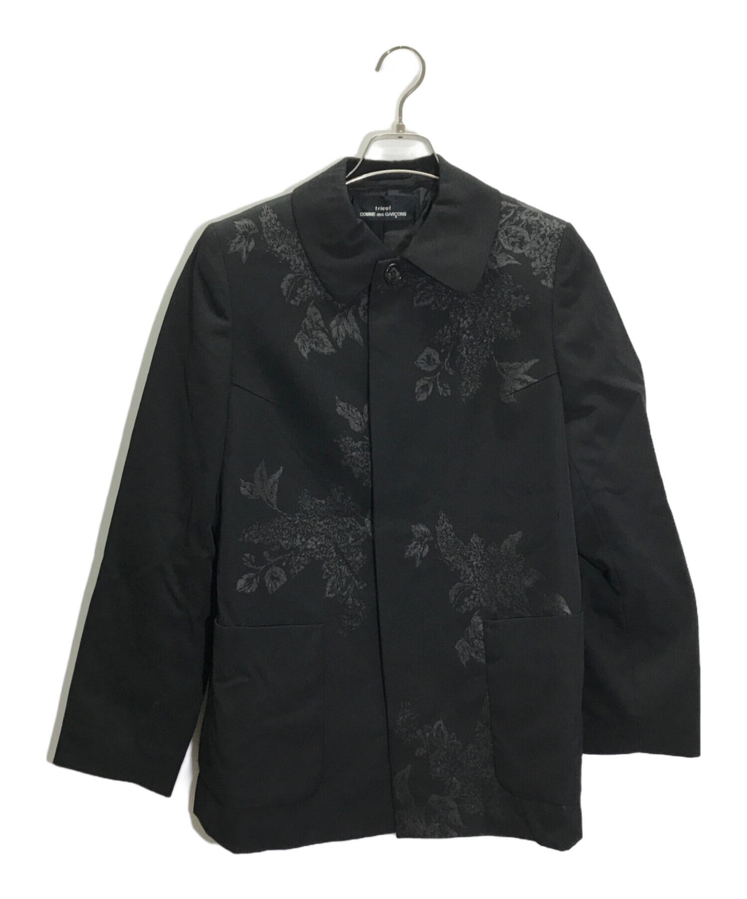 トリココムデギャルソン tricot COMME des GARCONS AD2019 ダブルジャケット M 黒 ブラック /SY ■OS レディース トリココムデギャルソンtricot COMME des GARCONS コットン製品加工