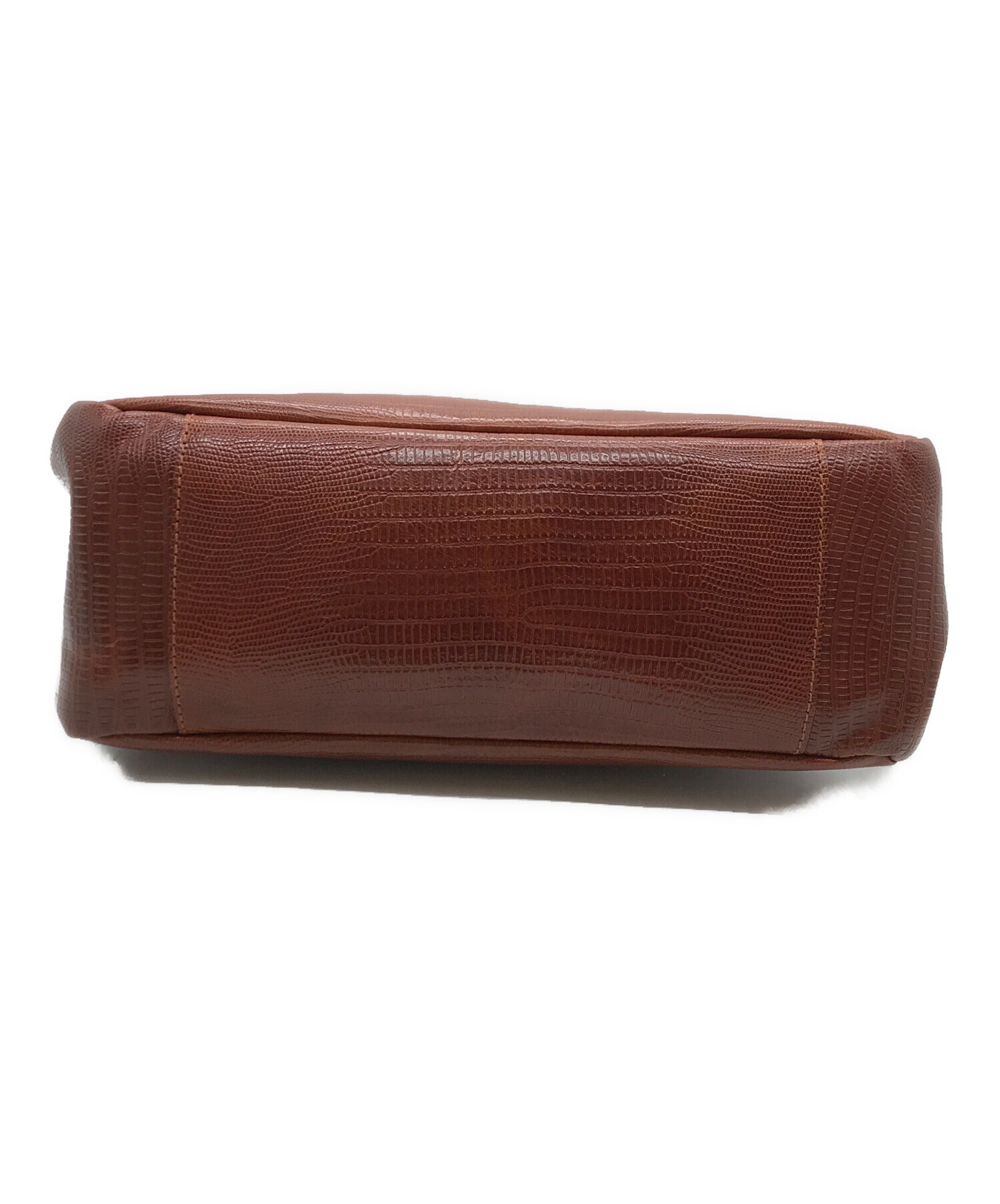 中古・古着通販】genten (ゲンテン) レザーボストンバック ブラウン