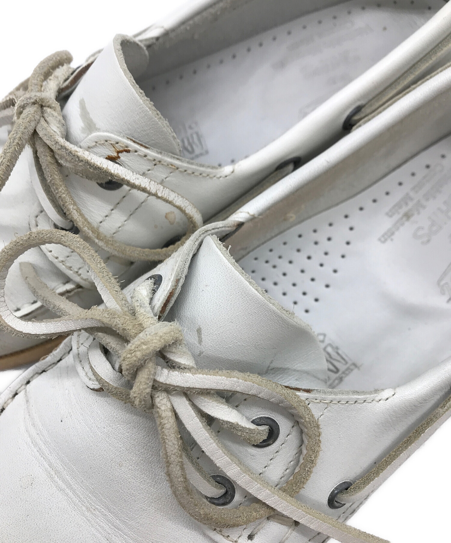 中古・古着通販】PARABOOT (パラブーツ) デッキシューズ ホワイト
