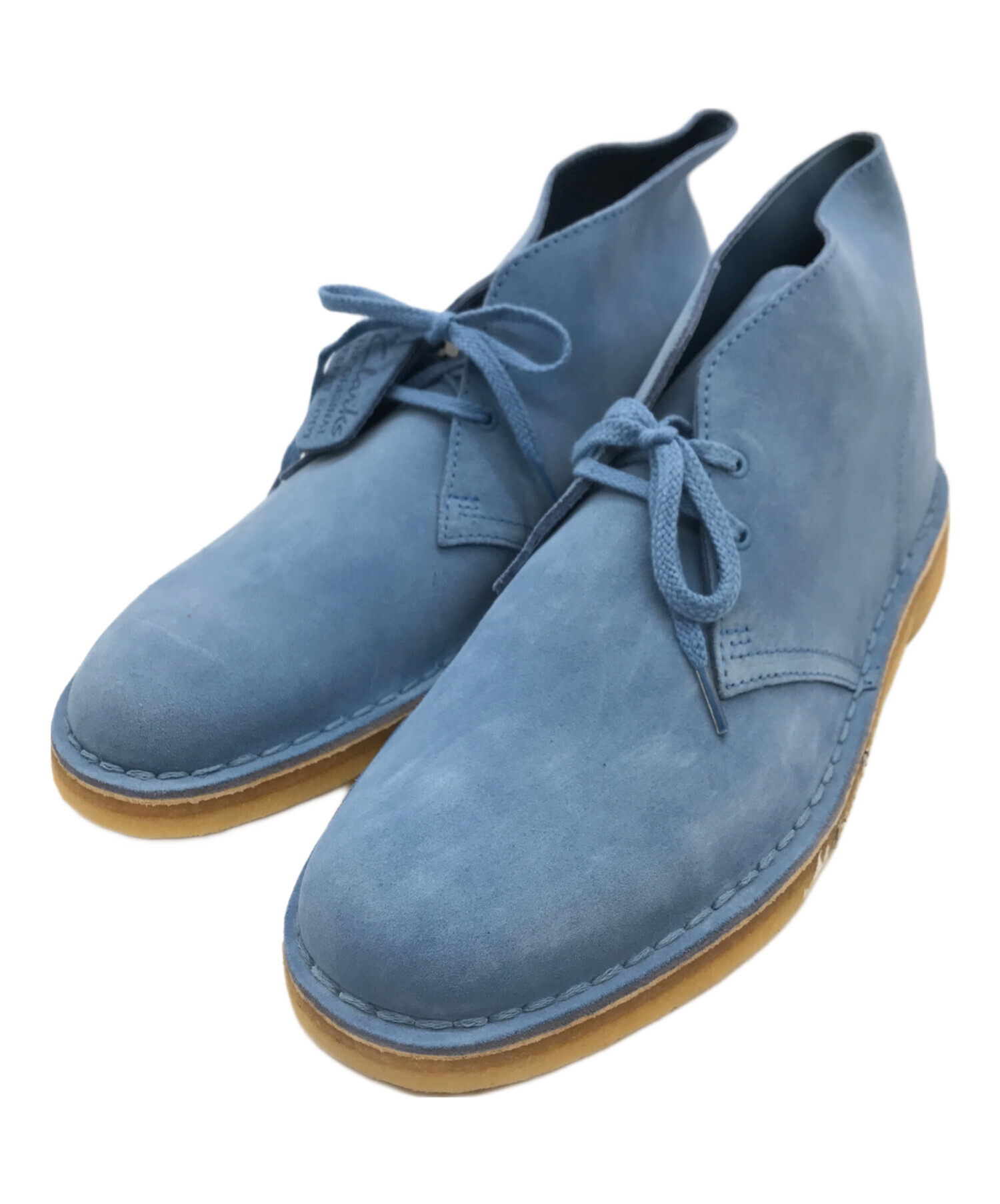 中古・古着通販】CLARKS (クラークス) デザートブーツ スカイブルー