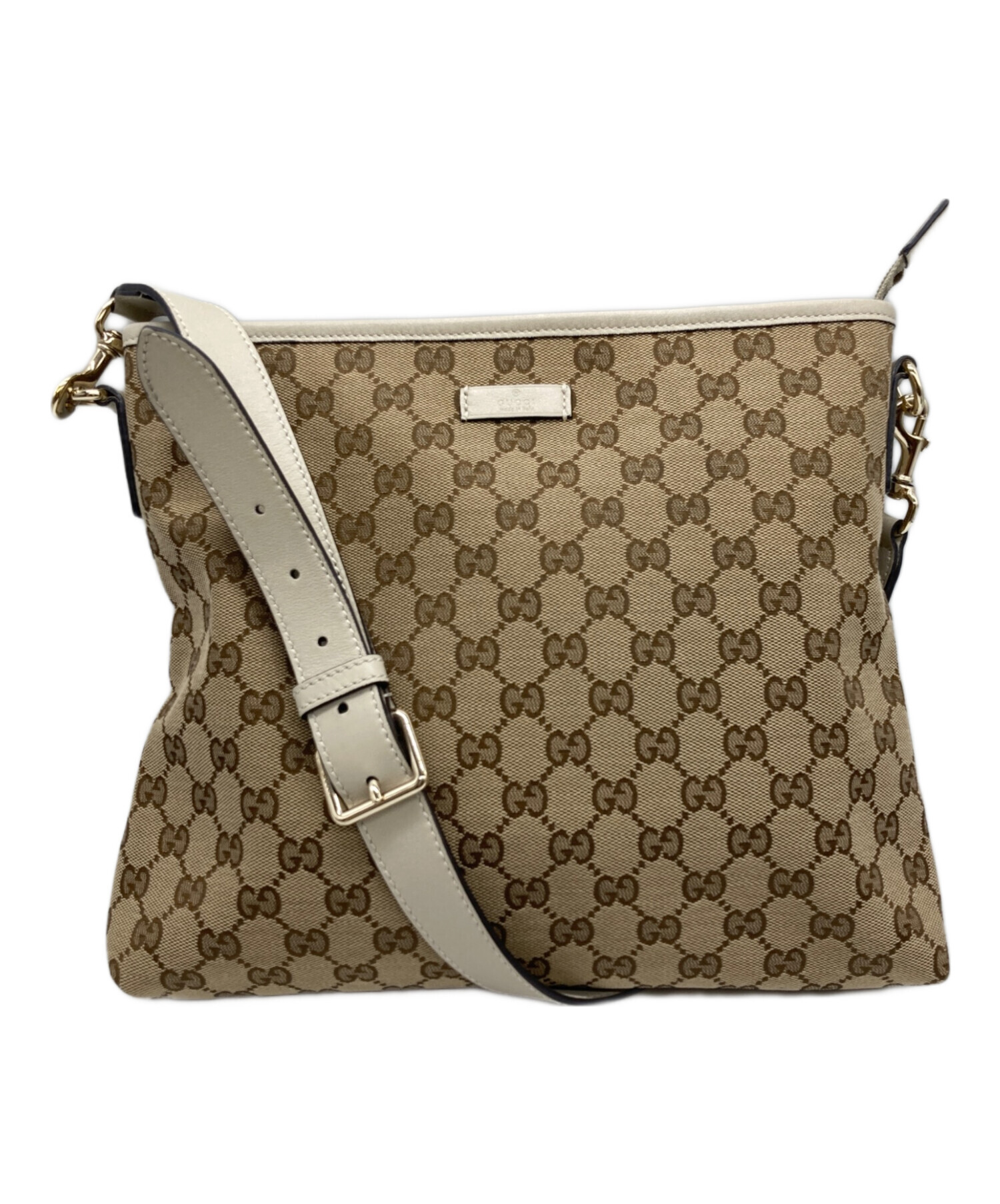 中古・古着通販】GUCCI (グッチ) GG柄ショルダーバッグ ベージュ 