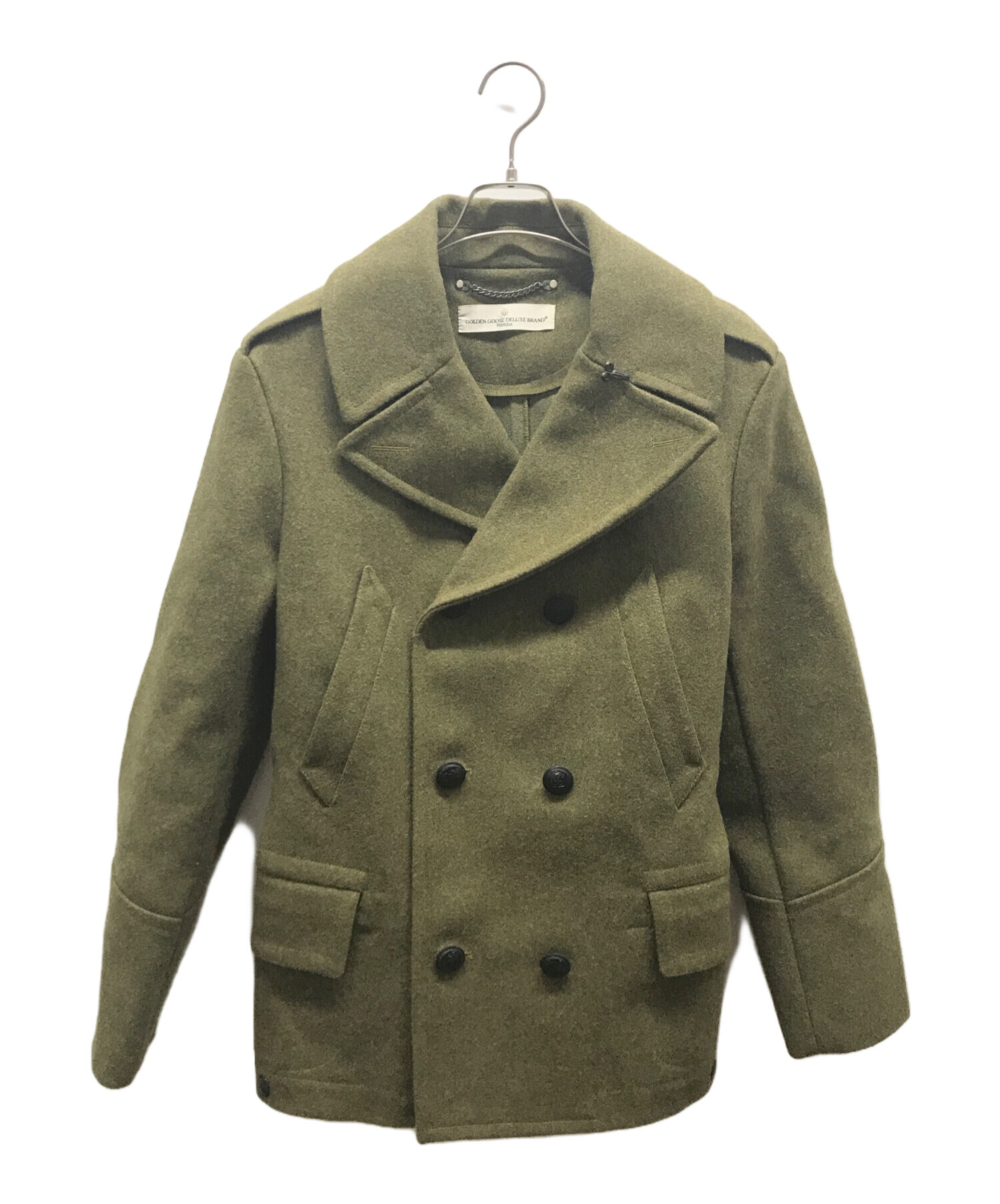 中古・古着通販】GOLDEN GOOSE (ゴールデングース) Pコート オリーブ