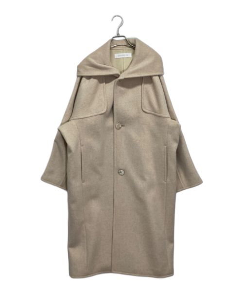 ギャルリーヴィーダブルクロスショートビーバー フーデッドラグランコートF