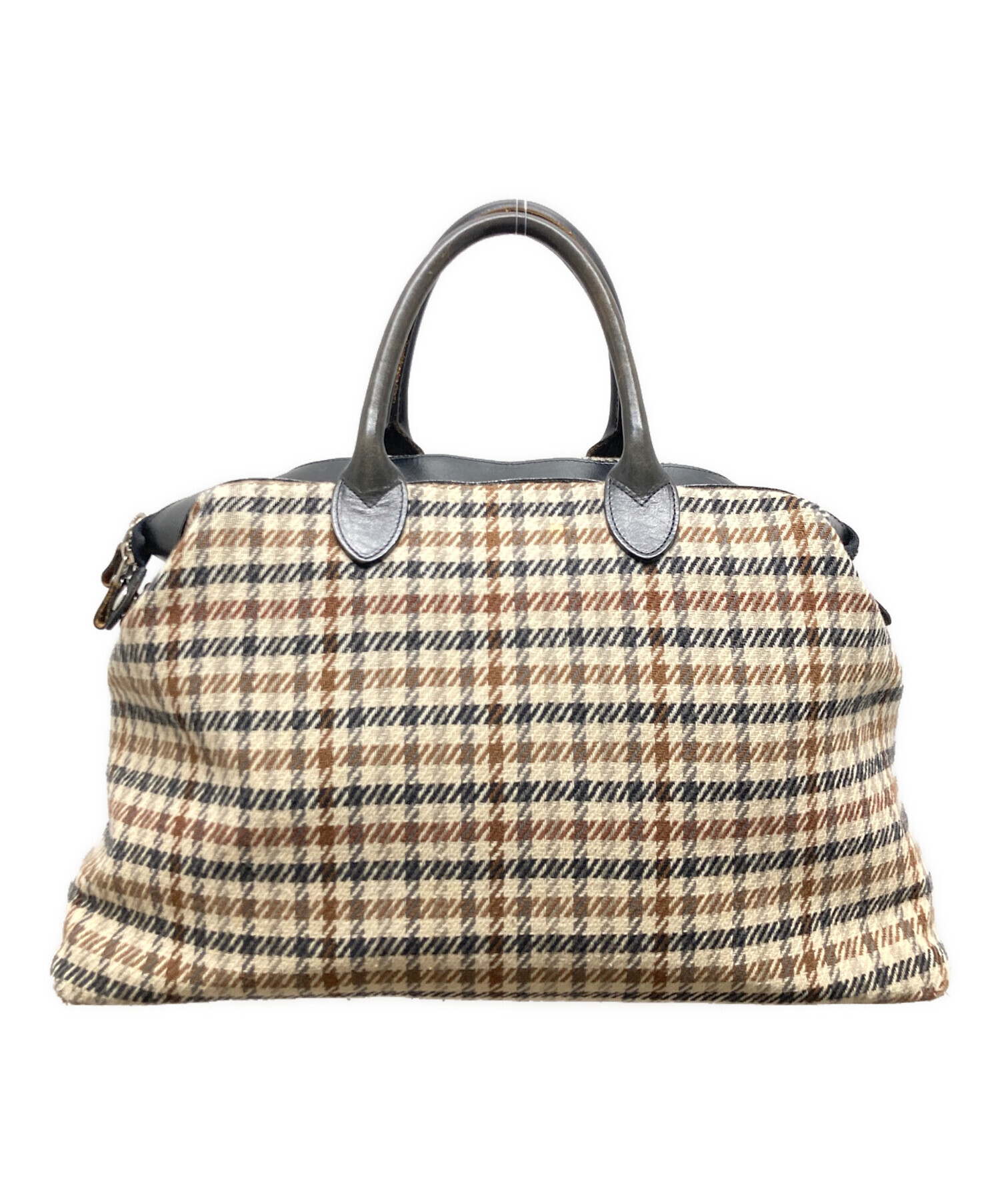 トリココムデギャルソン ストライプ柄 ダークグレー トートバッグ tricot COMME des GARCONS／ウールストライプトートバック