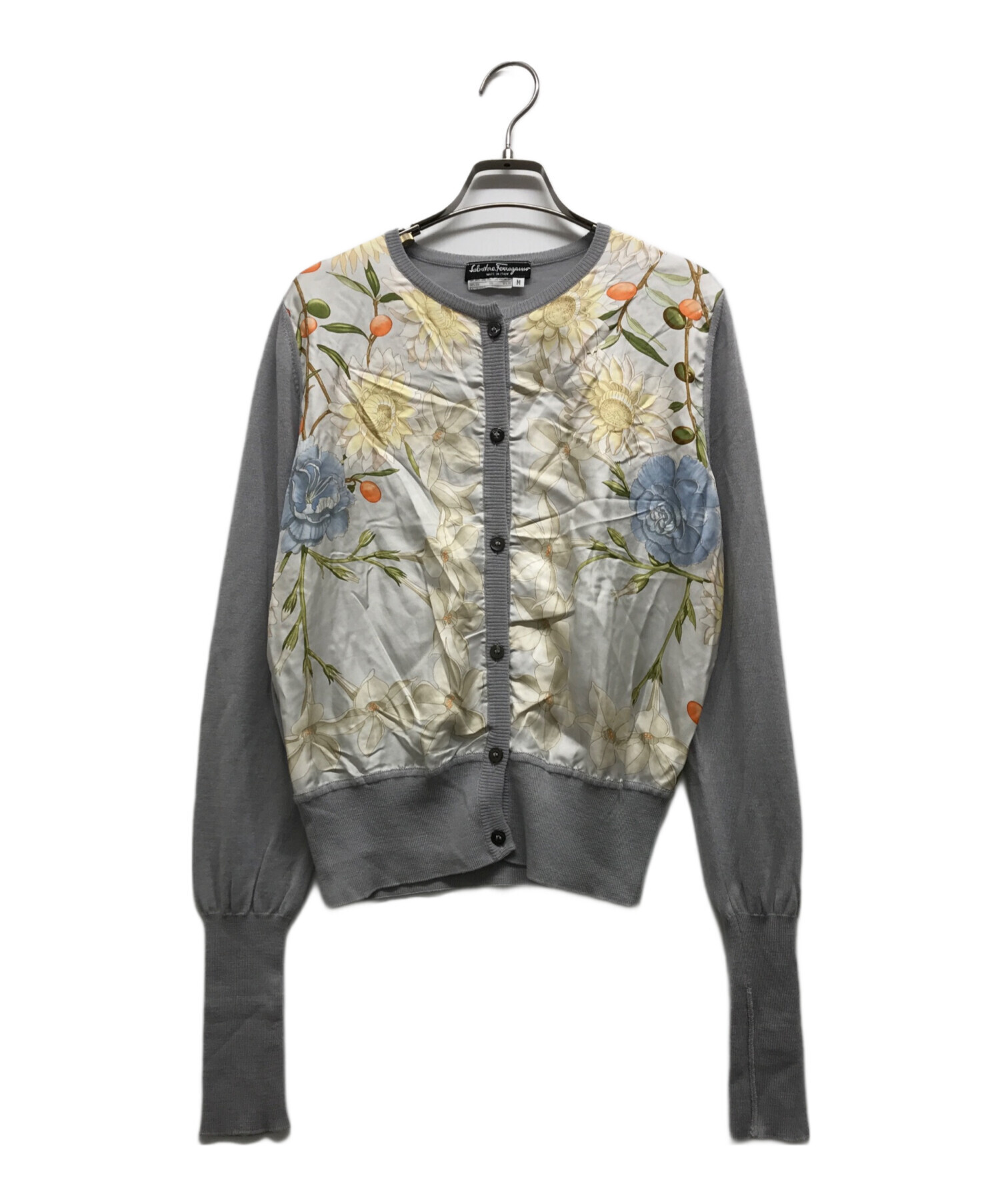 サルヴァトーレフェラガモ シルクカーディガン サルヴァトーレ