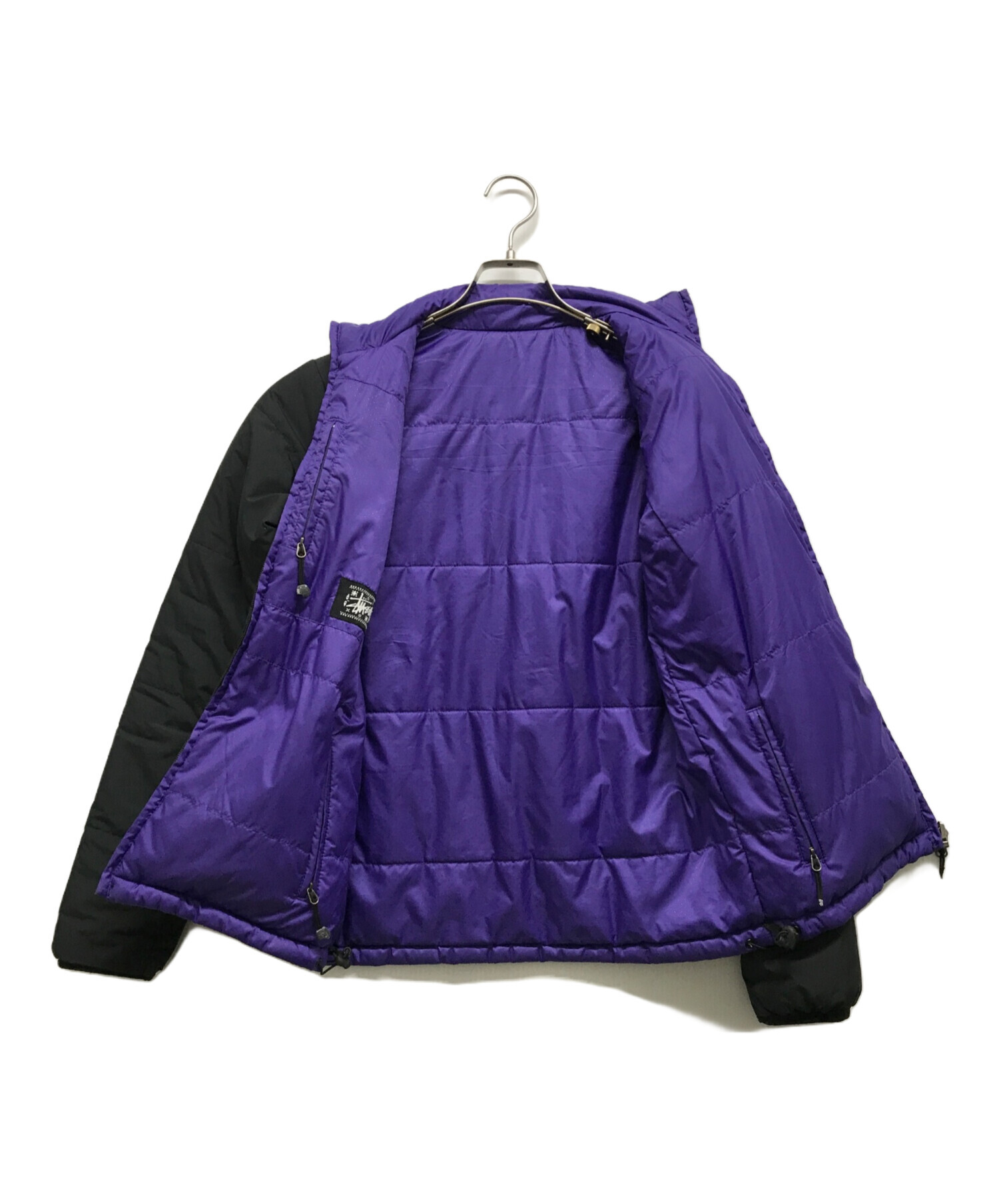 中古・古着通販】stussy (ステューシー) 中綿ジャケット ブラック