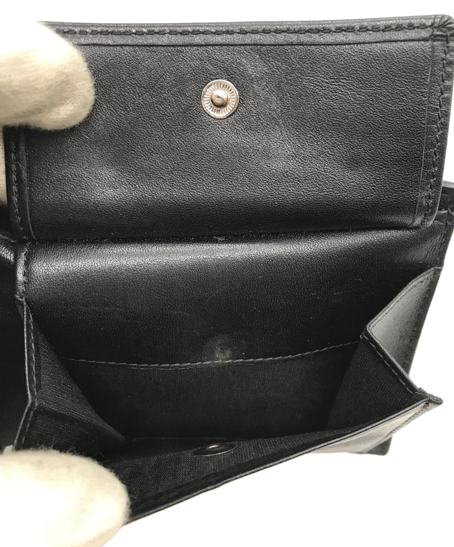 中古・古着通販】MCM (エムシーエム) 2つ折り財布 ブラック｜ブランド 