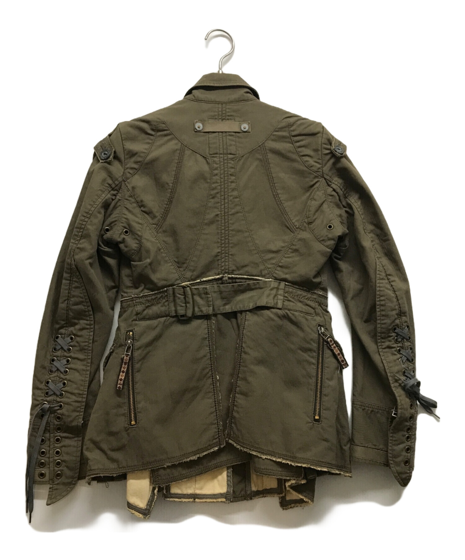 マリテフランソワジルボー　ミリタリージャケット　ジャケット　ブルゾン 中古・古着通販】MARITHE+FRANCOIS GIRBAUD (マリテフランソワジルボー