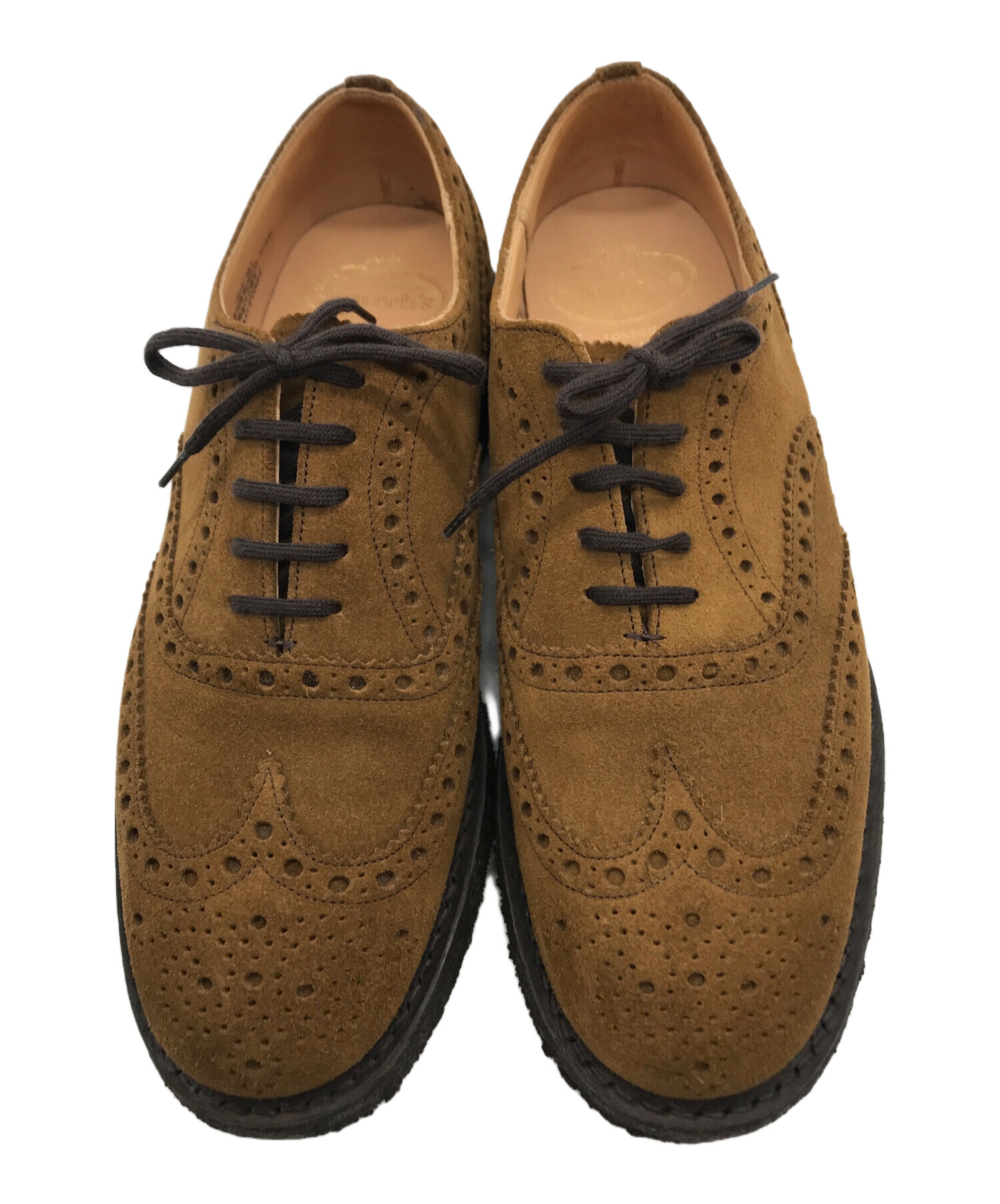 チャーチ　church's　ビンテージ　スエード　ウイングチップ　26cm 中古・古着通販】Church's (チャーチ) ウイングチップスウェード