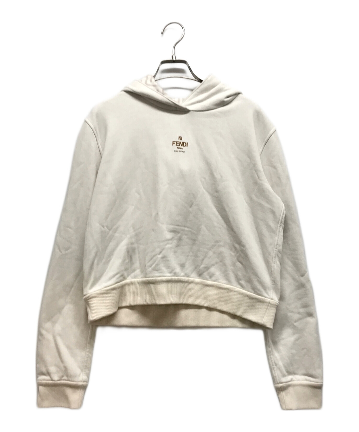 希少FENDIロゴ カシミヤ アップリケ スウェットシャツ (FENDI FENDI 