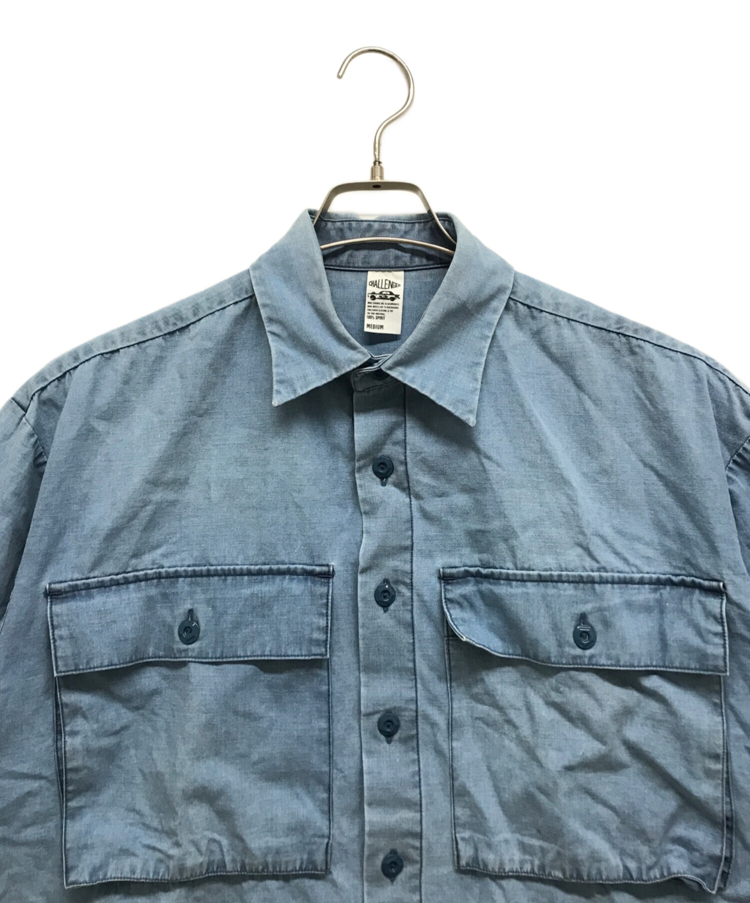中古・古着通販】CHALLENGER (チャレンジャー) 半袖シャツ スカイ