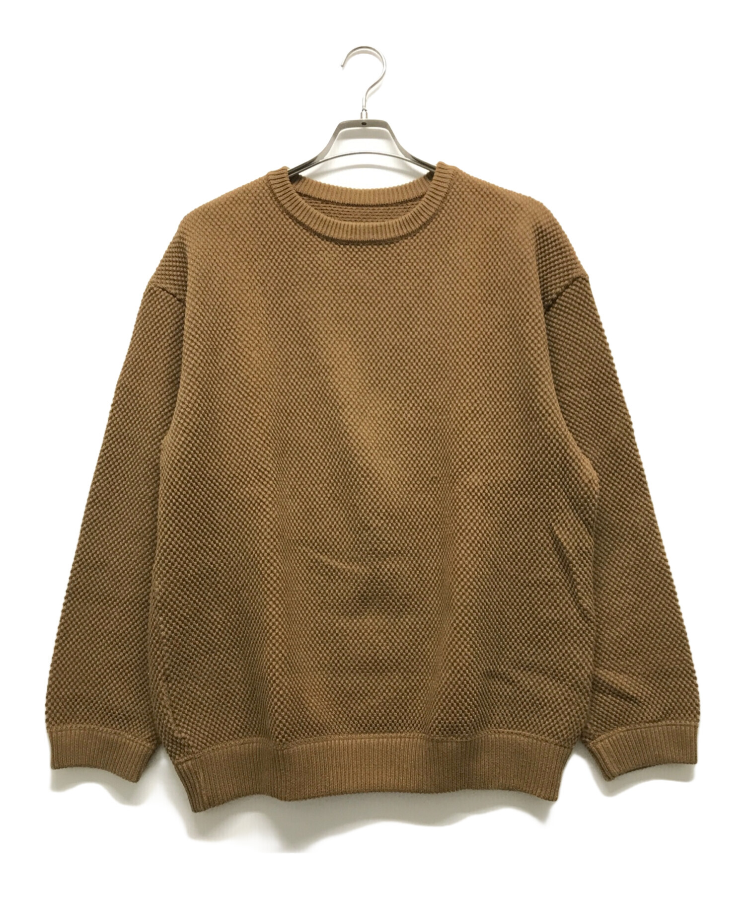25aw crepuscule コットンウール ニット 鹿の子編み 1 中古・古着通販】crepuscule (クレプスキュール) 鹿の子編みクルー