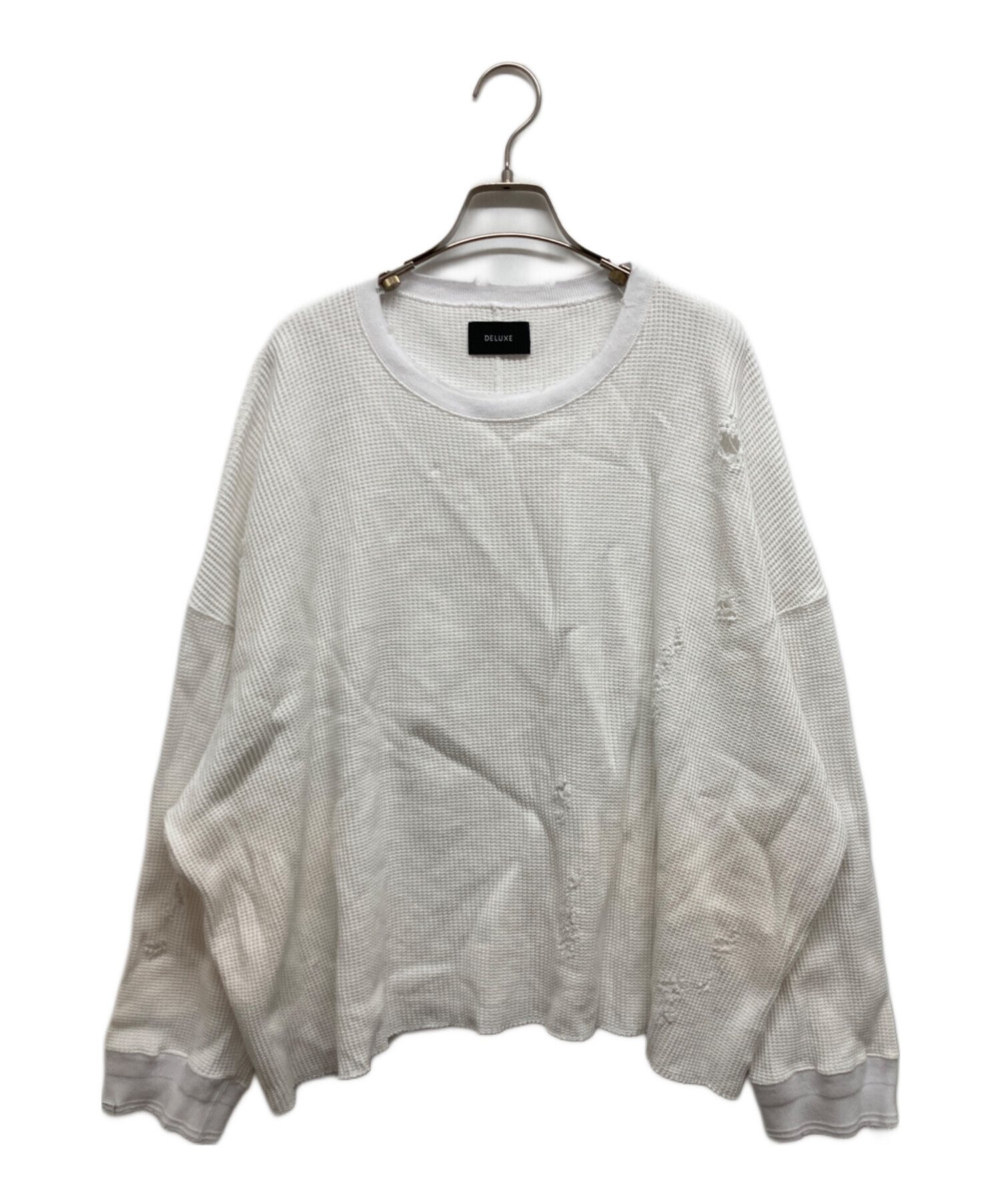 中古・古着通販】Deluxe (デラックス) ダメージ加工サーマルロング