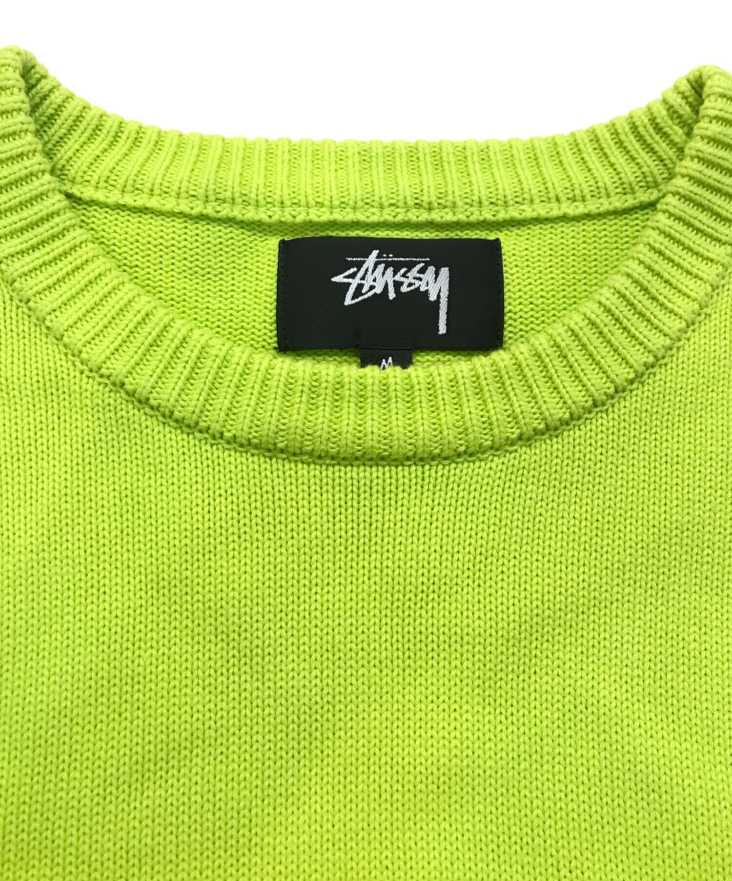 中古・古着通販】stussy (ステューシー) ニット 黄緑 サイズ:M