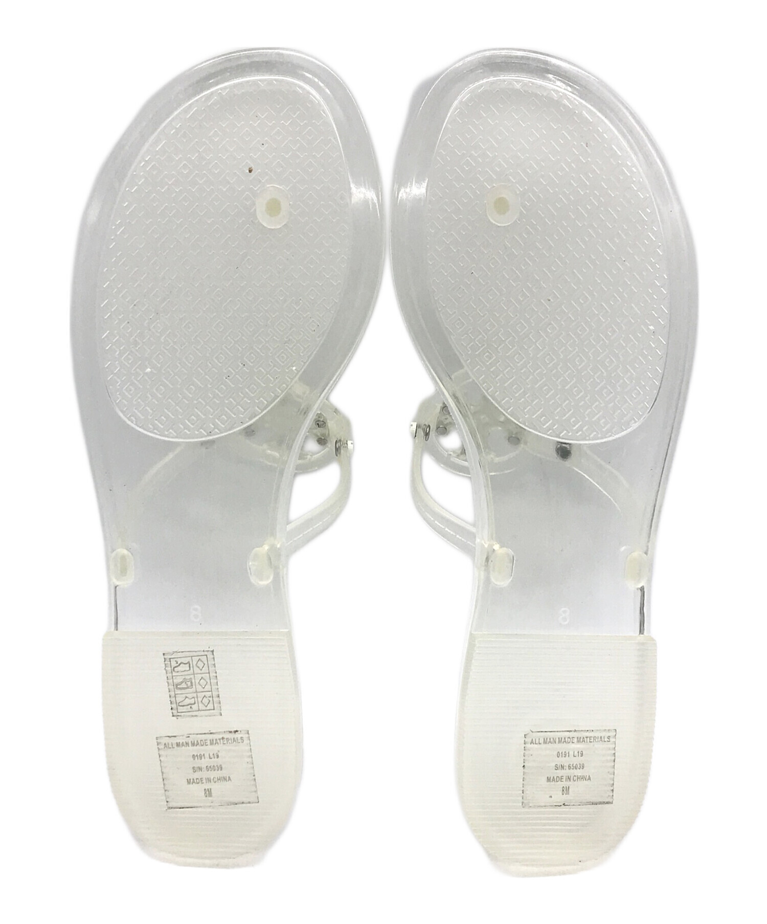 中古・古着通販】TORY BURCH (トリーバーチ) クリアサンダル ホワイト