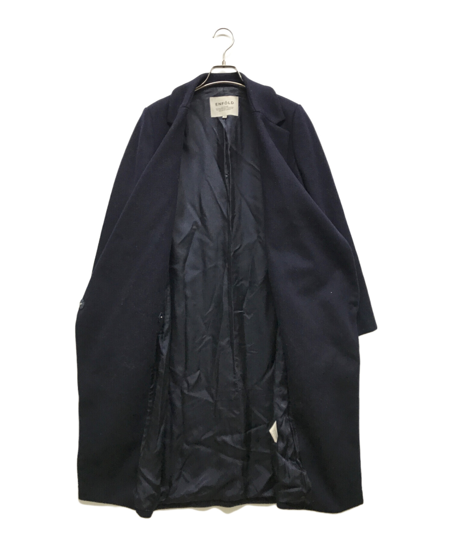 中古・古着通販】ENFOLD (エンフォルド) コート ネイビー サイズ:38