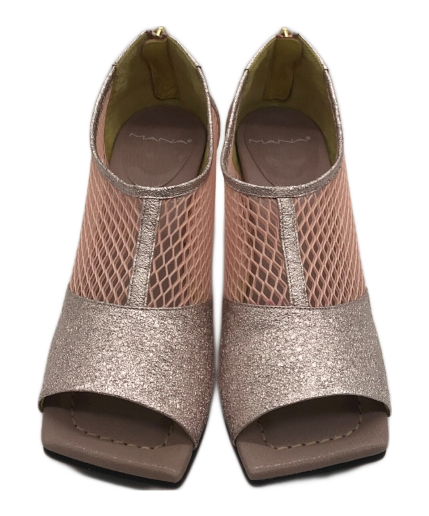 中古・古着通販】MANA (マナ) メッシュパンプス ピンク サイズ:39