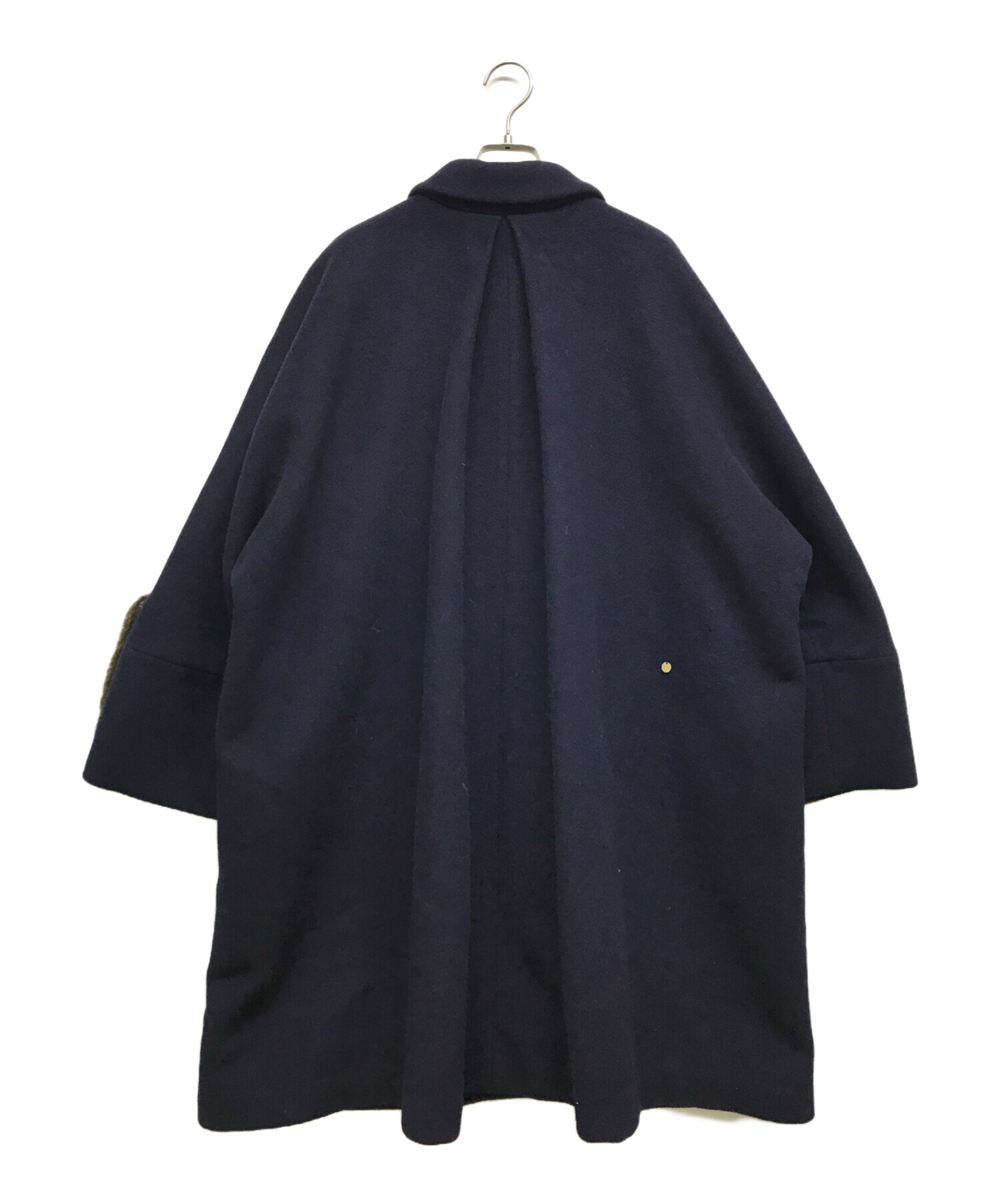 中古・古着通販】MUVEIL (ミュベール) 袖フェイクファーコート 
