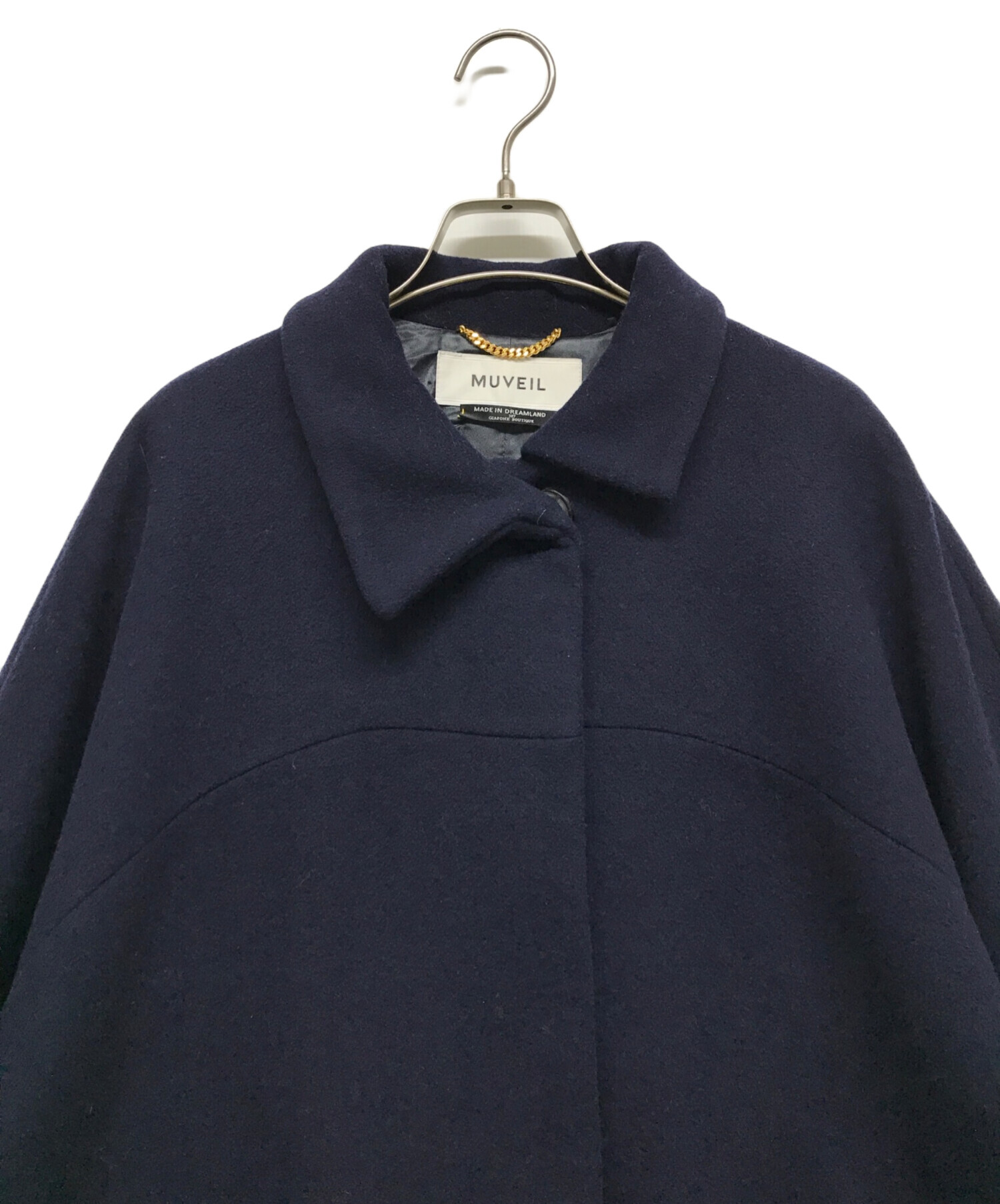中古・古着通販】MUVEIL (ミュベール) 袖フェイクファーコート 
