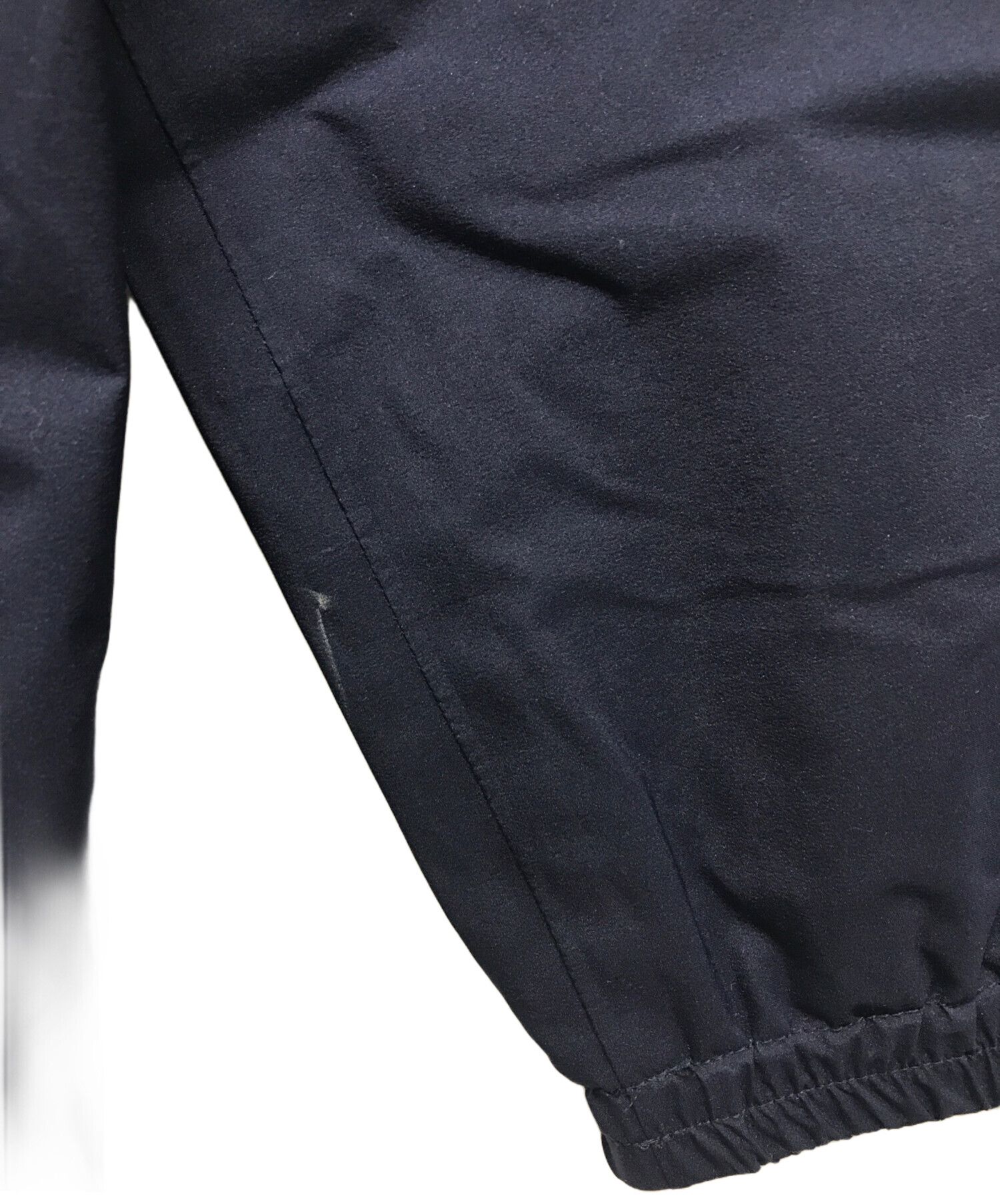 ★激レア★　LACOSTE　ネイビー　ナイロン ブルゾン　ジャケット 撥水防風 ドロストコード フーデッド ナイロンブルゾン