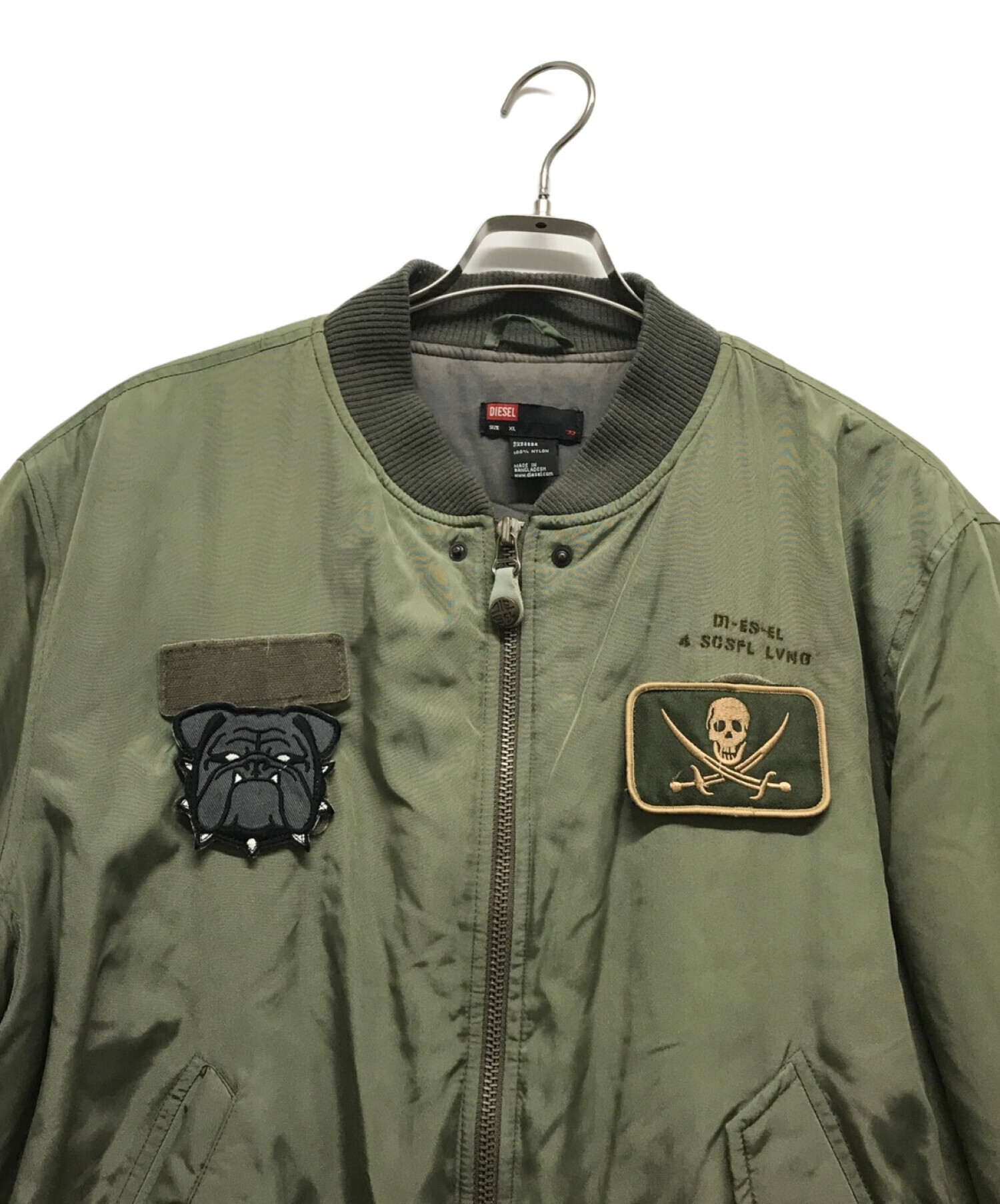 中古・古着通販】DIESEL (ディーゼル) ボンバージャケット グリーン