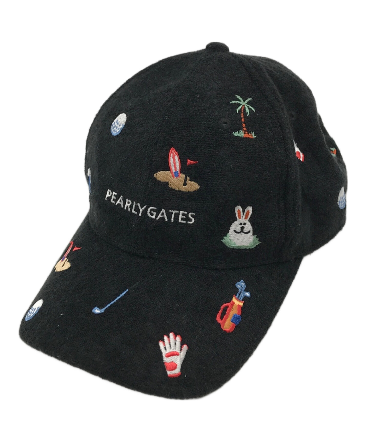 中古・古着通販】PEARLY GATES (パーリーゲイツ) 刺繍パイル地キャップ